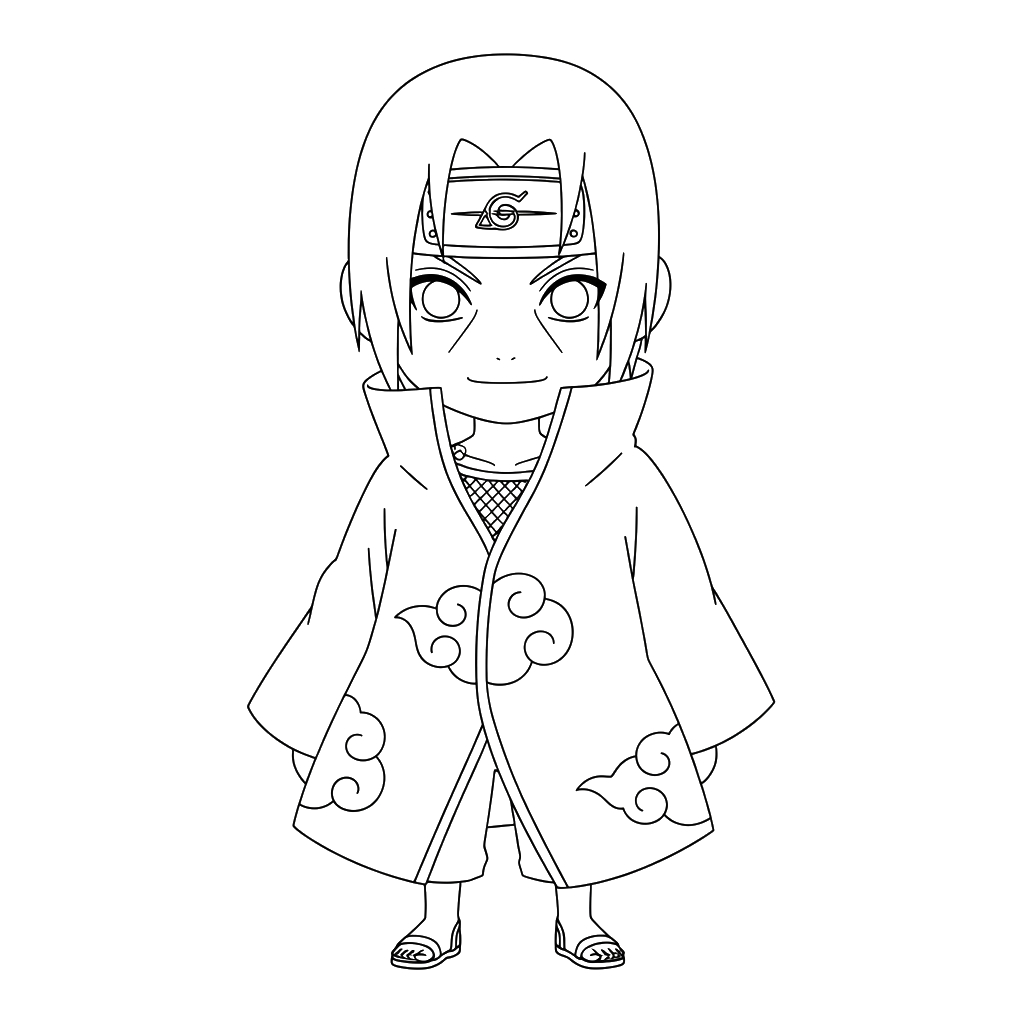 Itachi Uchiha 11 páginas para colorear para Itachi Uchiha