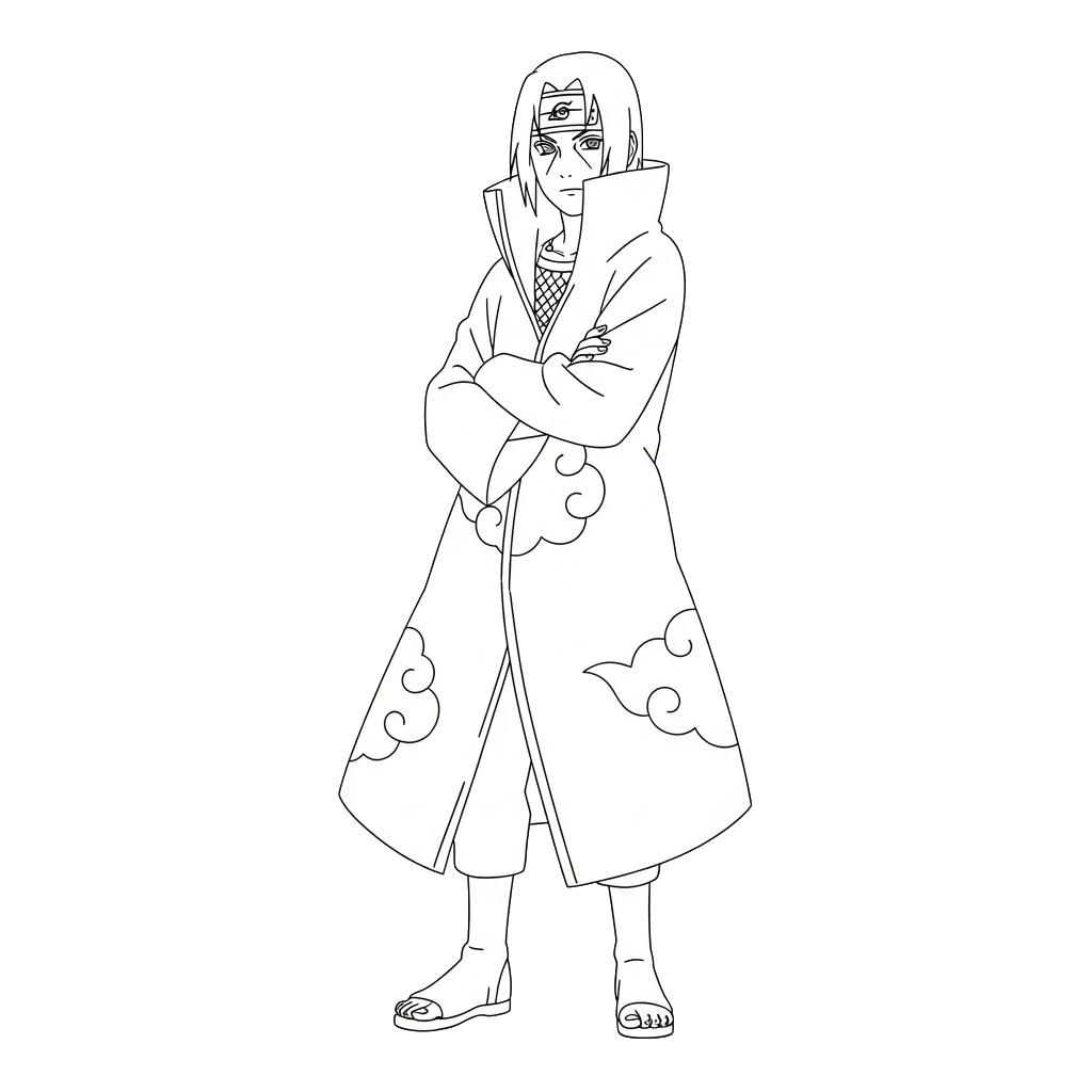 Itachi Uchiha 4 Itachi Uchiha dibujos para colorear grinch