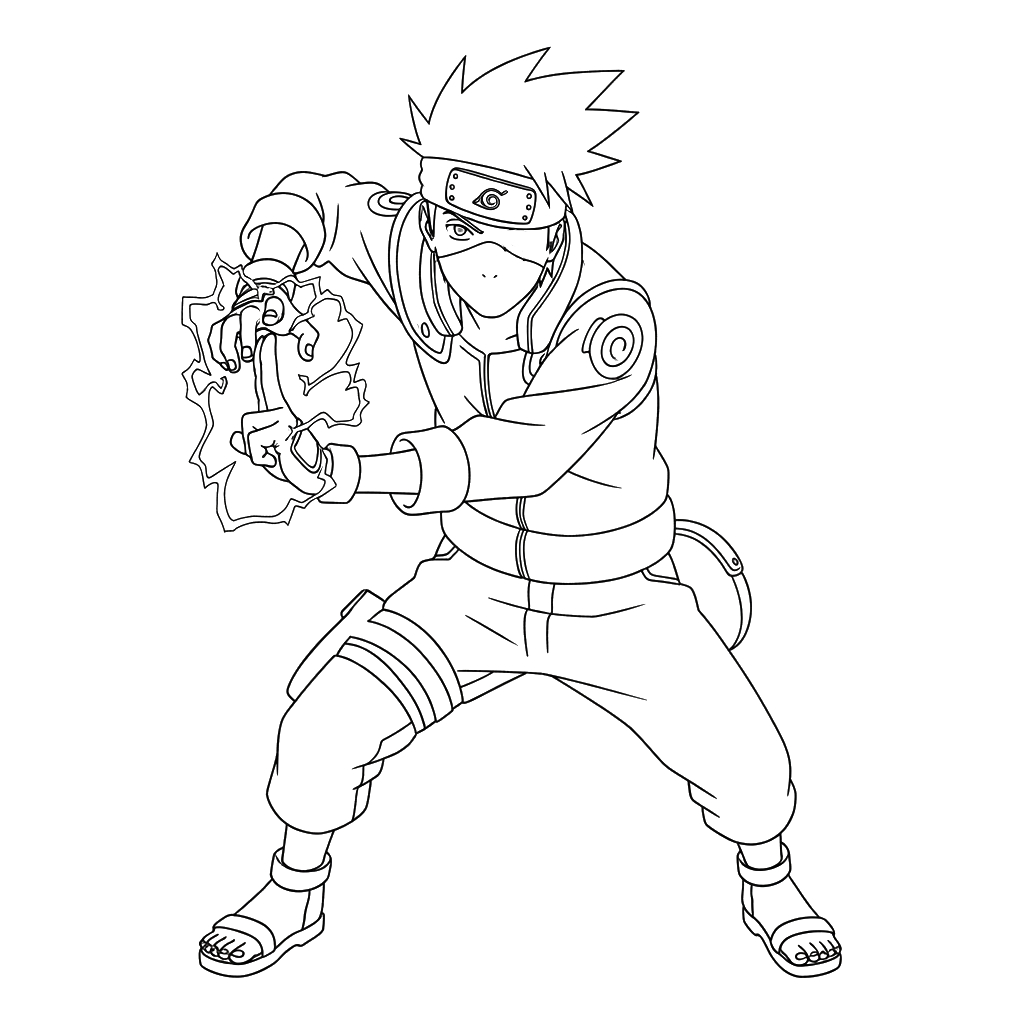 Kakashi 13 páginas para colorear para adultos Kakashi
