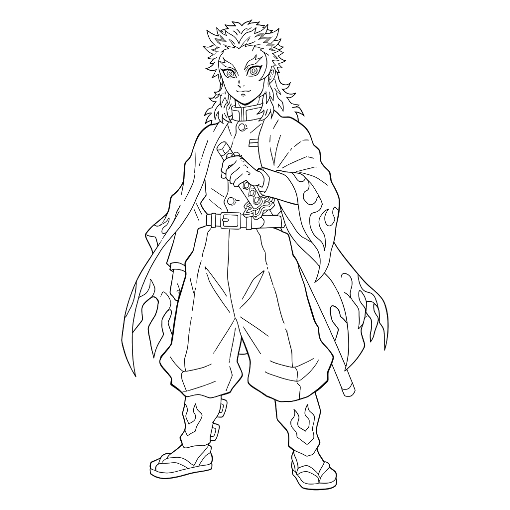 Kyojuro Rengoku 2 dibujos para colorear grinch Kyojuro Rengoku