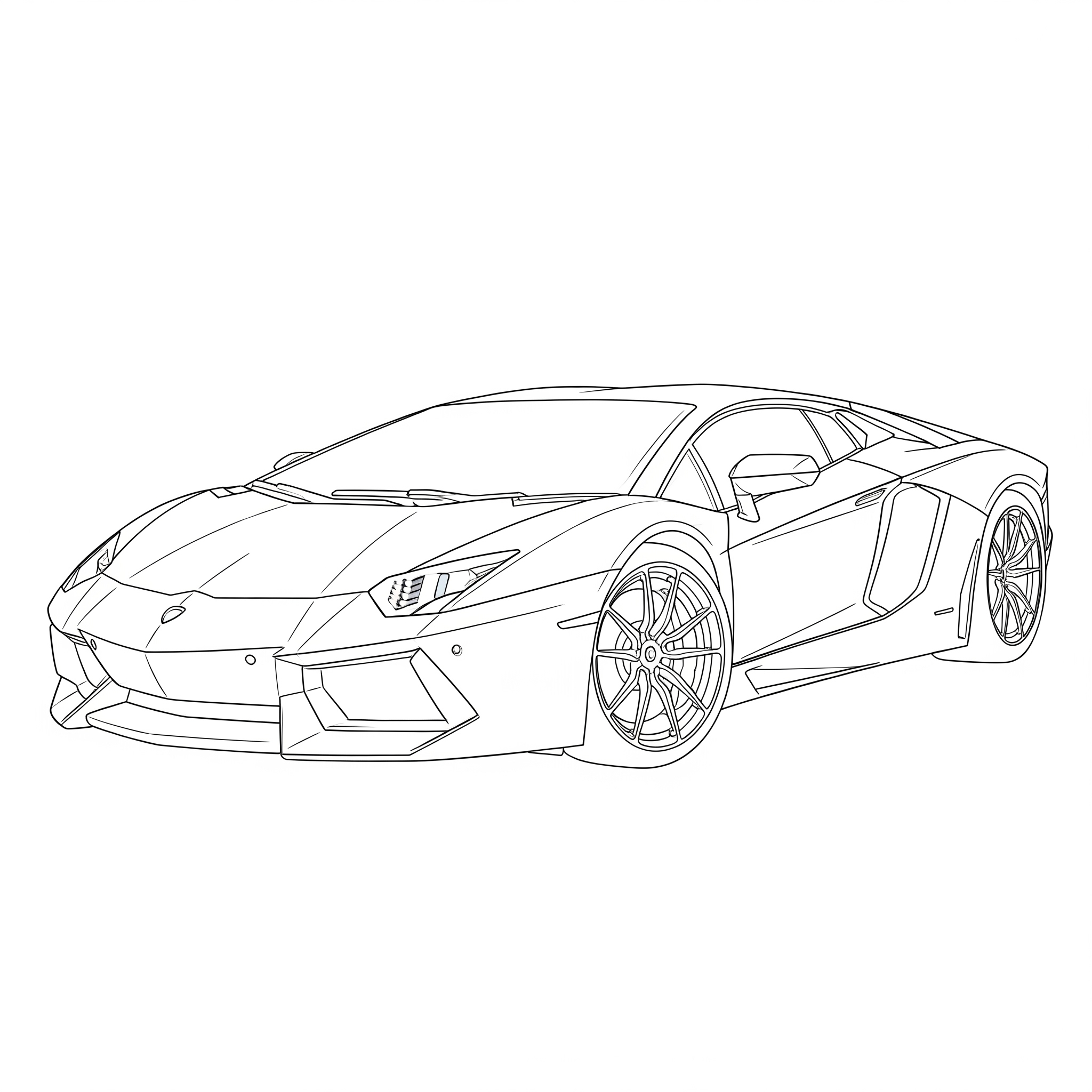Lamborghini 2 páginas para colorear gratis Lamborghini para adultos