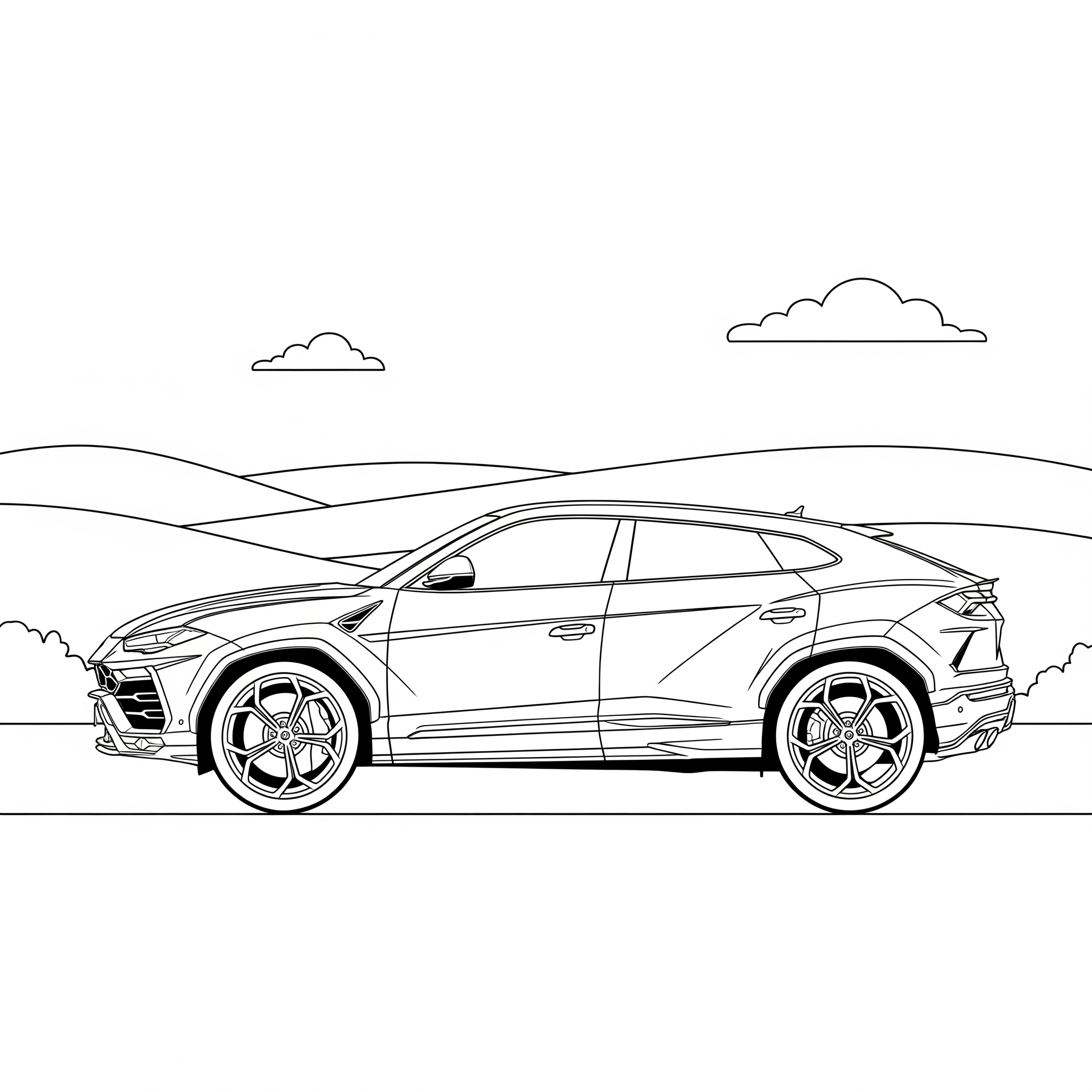 Lamborghini 14 Lamborghini páginas para colorear para imprimir 1