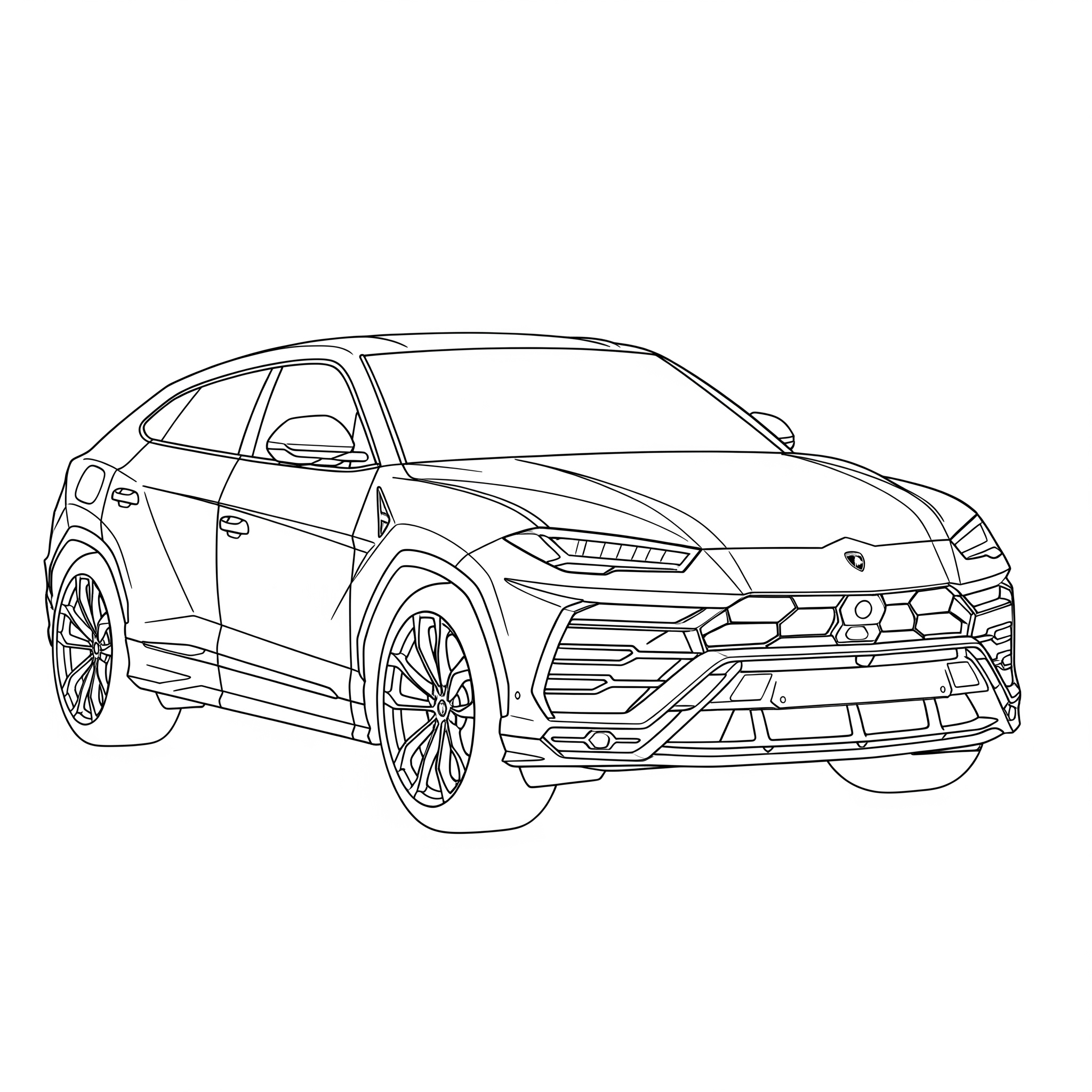 Lamborghini 15 páginas para colorear para adultos Lamborghini