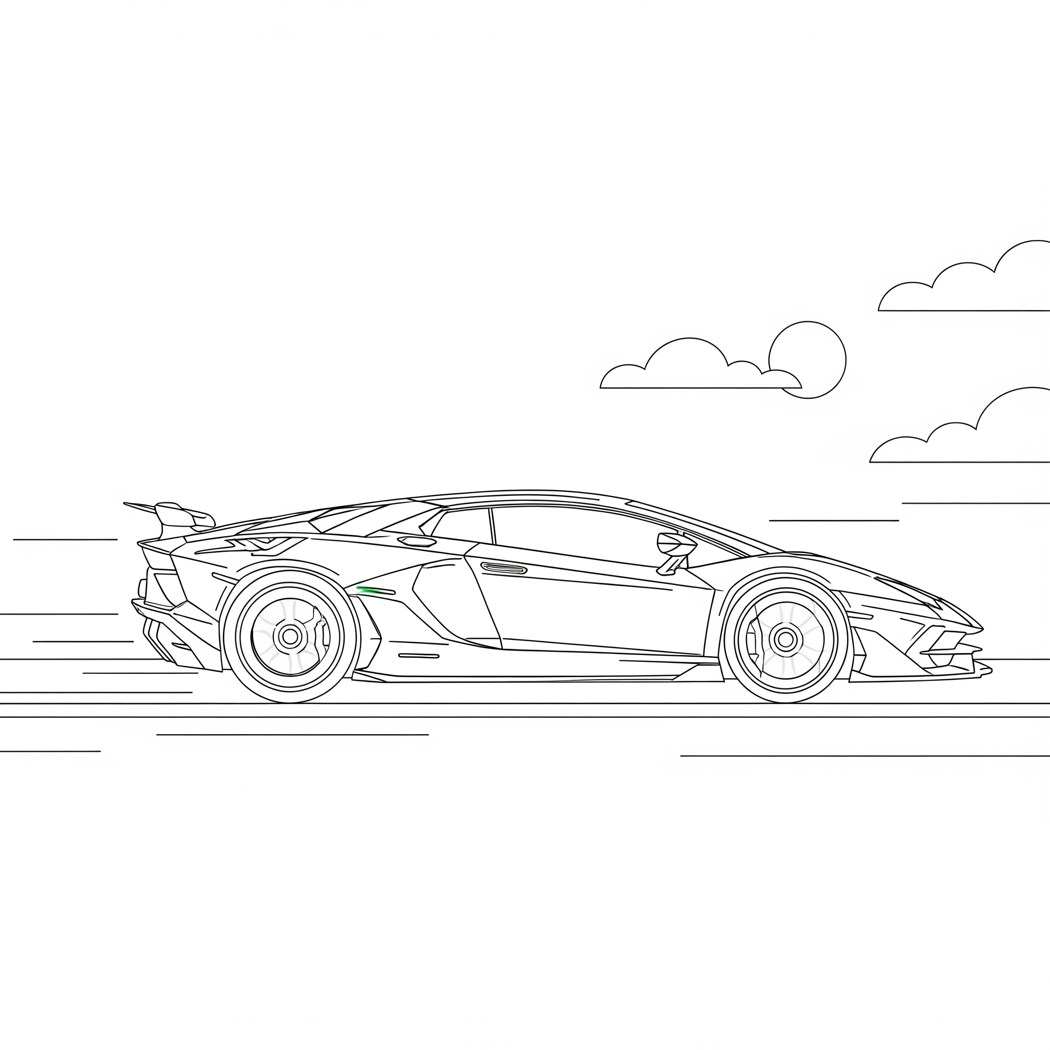 Lamborghini 5 Lamborghini páginas para colorear imprimibles