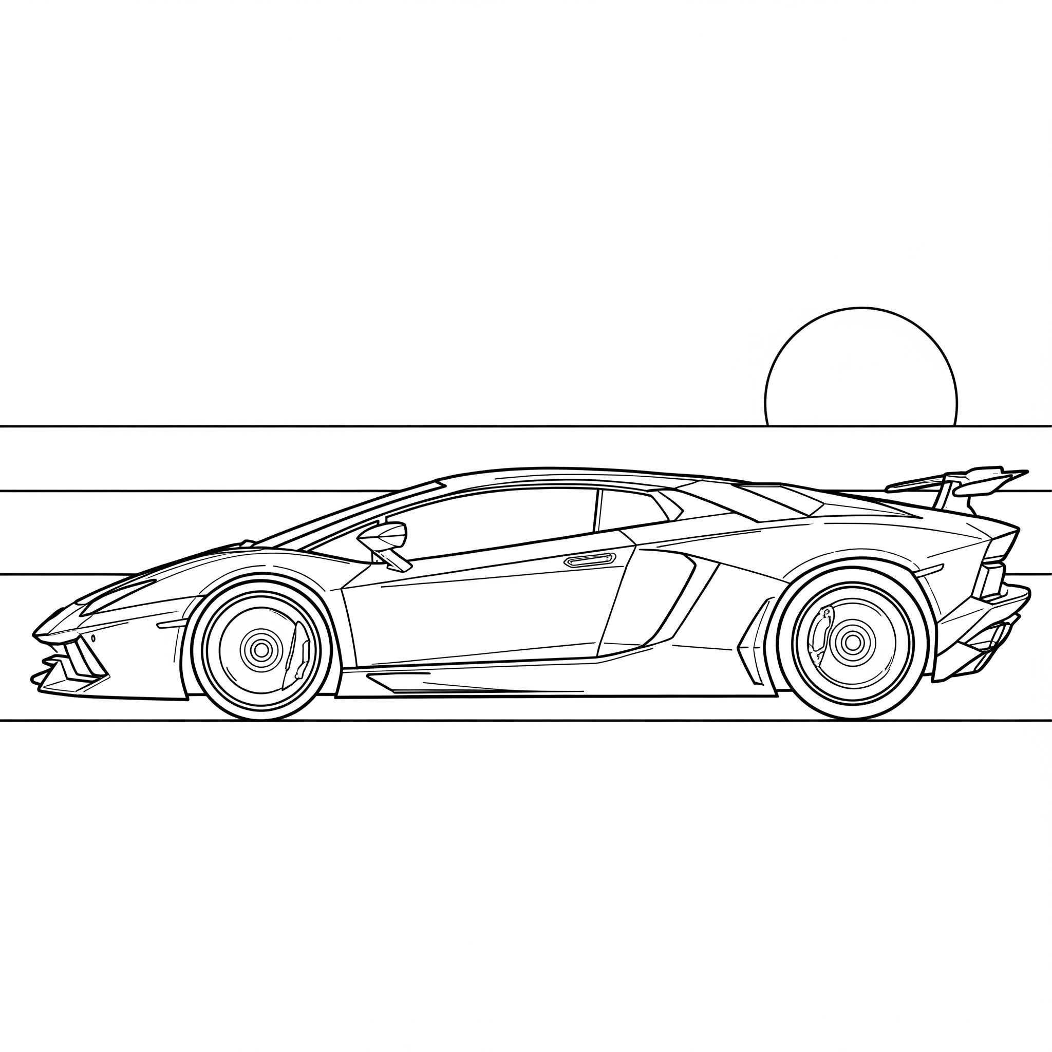Lamborghini 9 Lamborghini páginas para colorear para imprimir