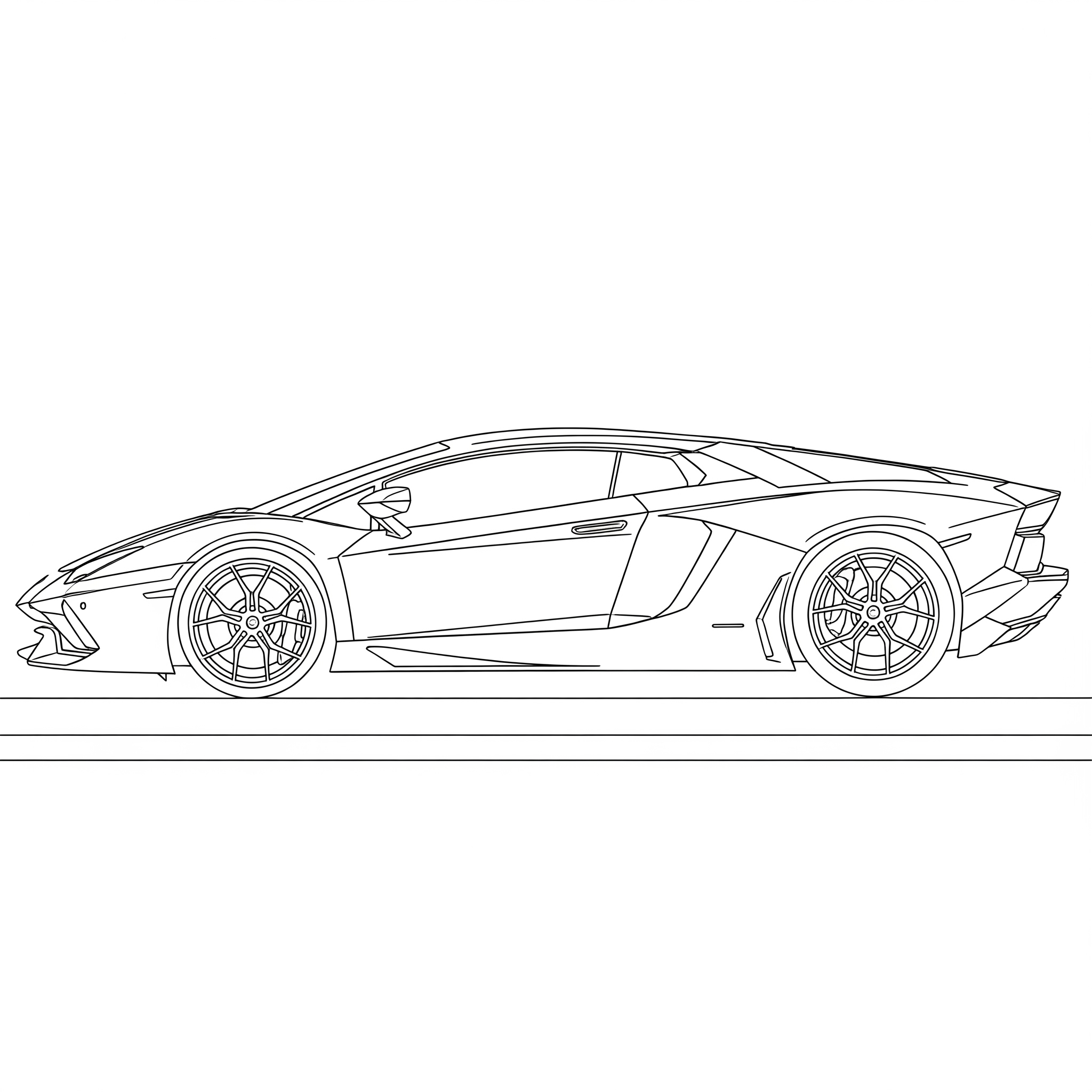 Lamborghini 10 páginas para colorear para niños Lamborghini