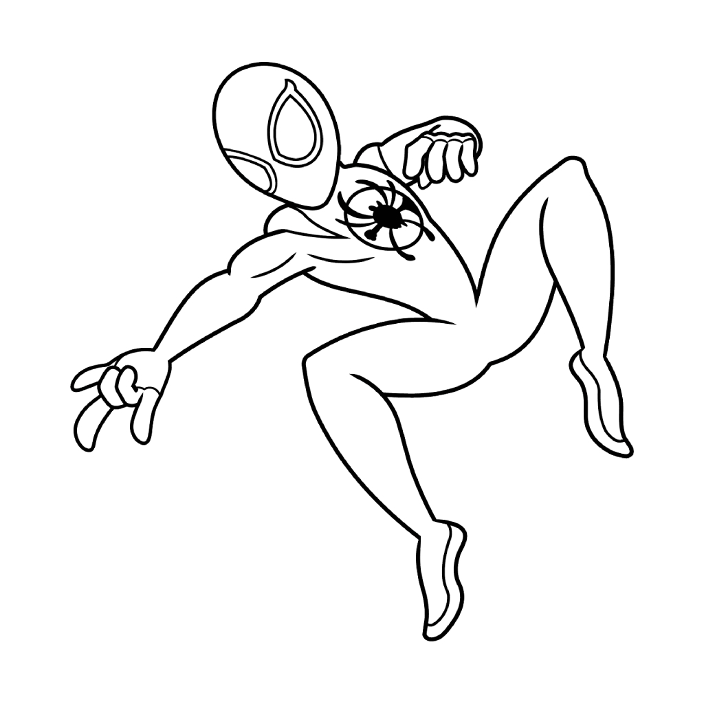 Miles Morales 3 páginas para colorear gratis Miles Morales ColorearW para adultos 1