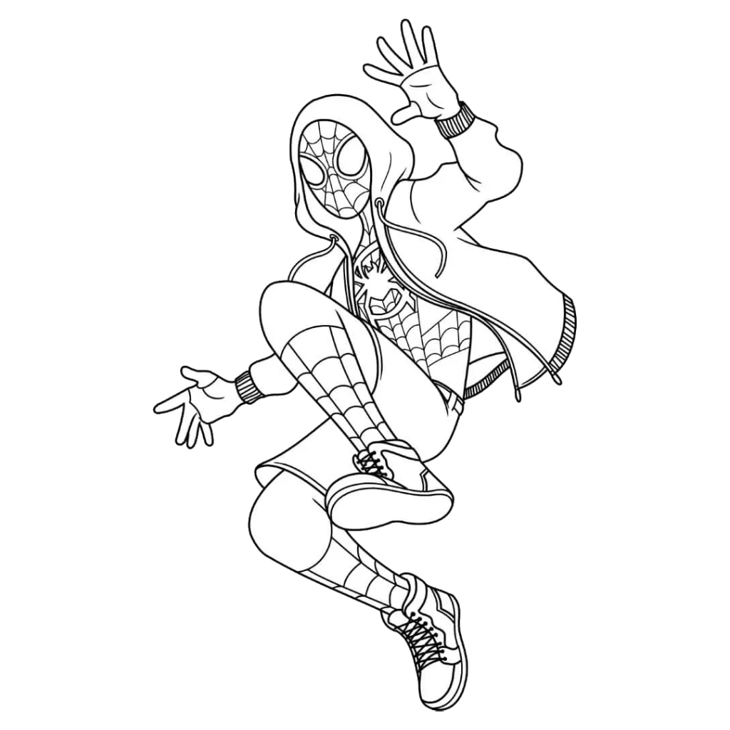 Miles Morales 7 páginas para colorear Miles Morales ColorearW imprimibles gratis