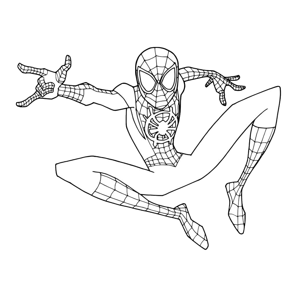 Miles Morales 8 páginas para colorear para niños Miles Morales ColorearW