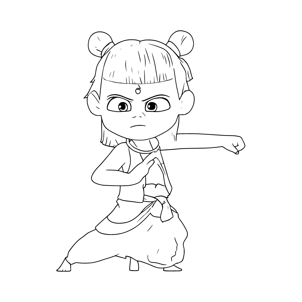 Ne Zha 13 dibujos para colorear grinch Ne Zha 1