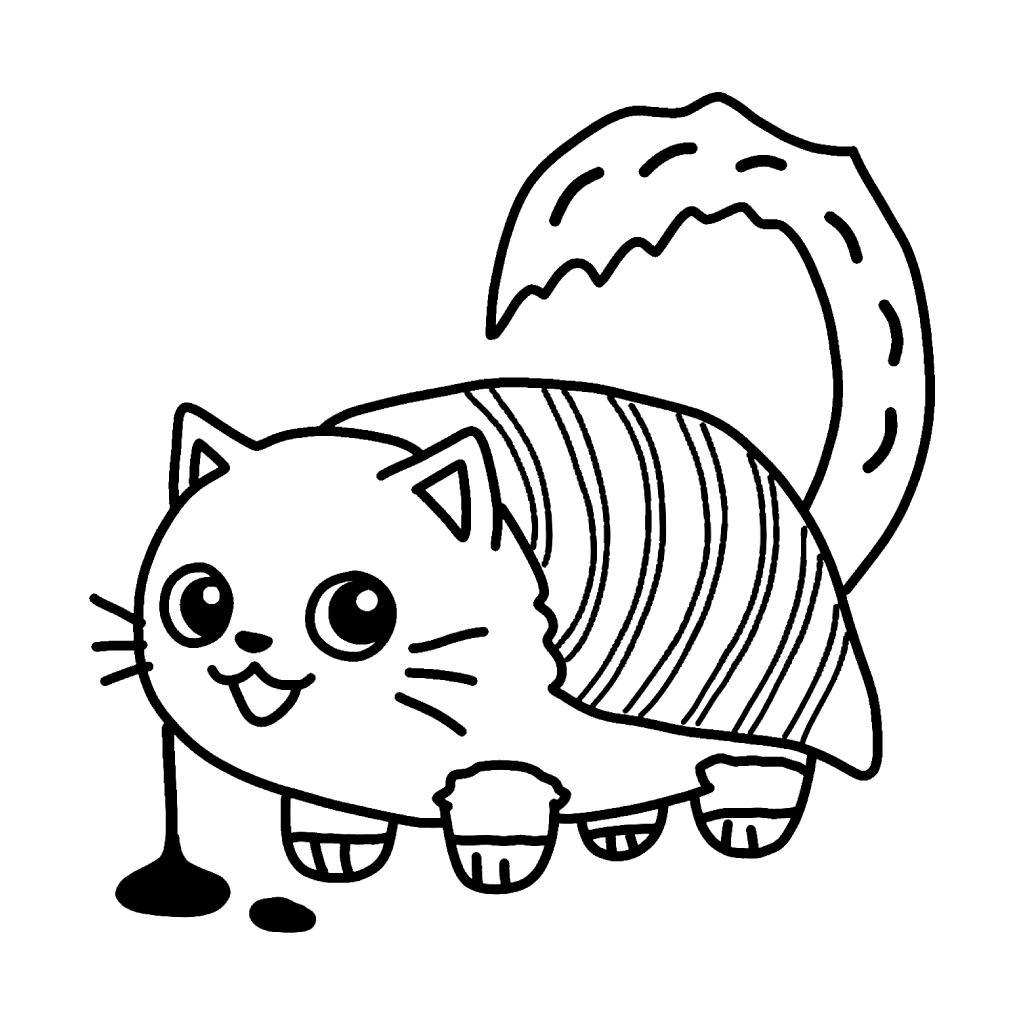 Pussini Sushini 7 Pussini Sushini páginas para colorear de adornos