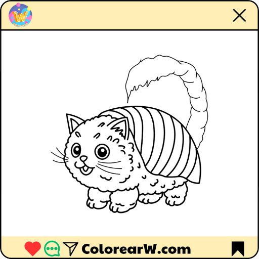 Pussini Sushini para colorear thumbnail