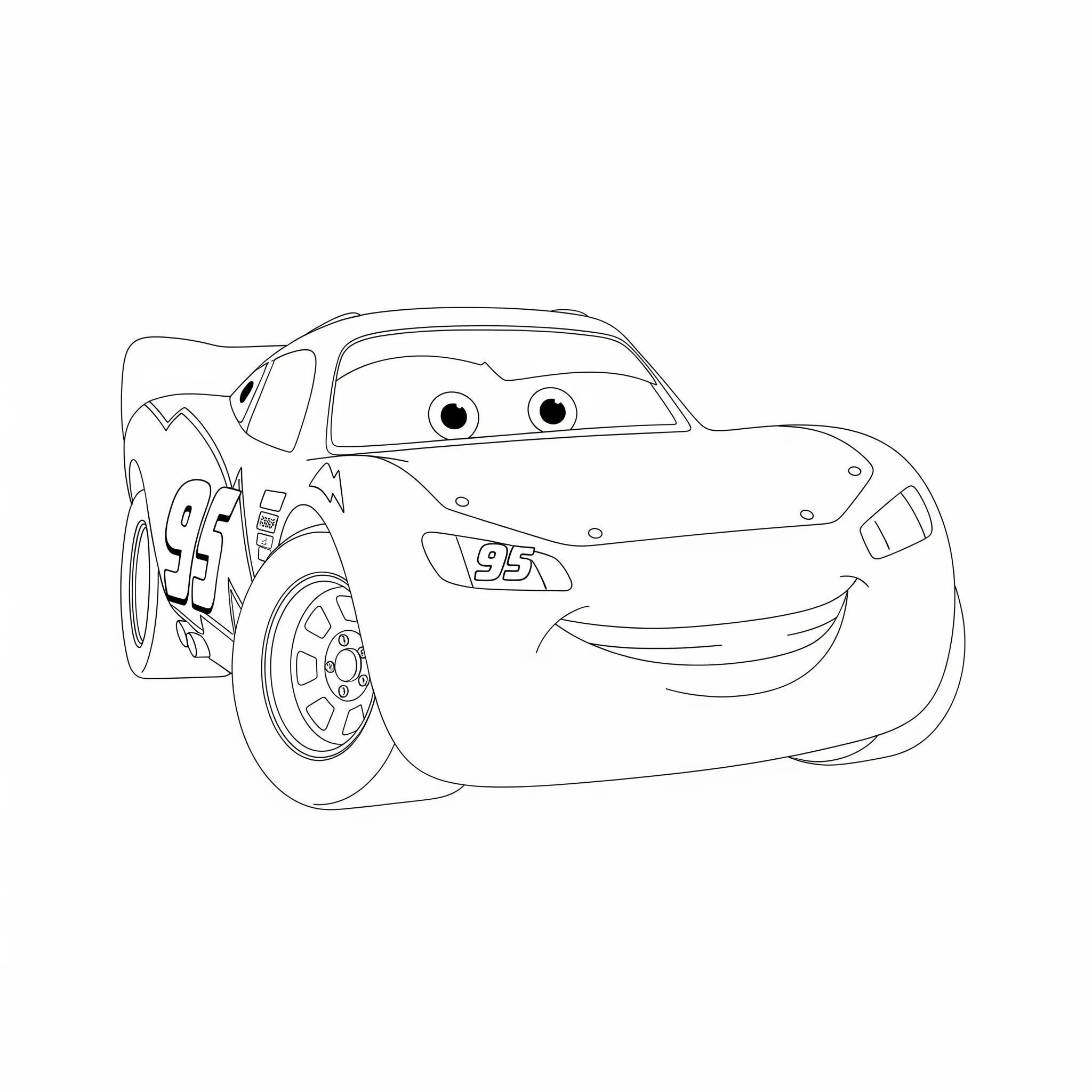 Rayo McQueen 12 lindas páginas para colorear Rayo Mcqueen 2
