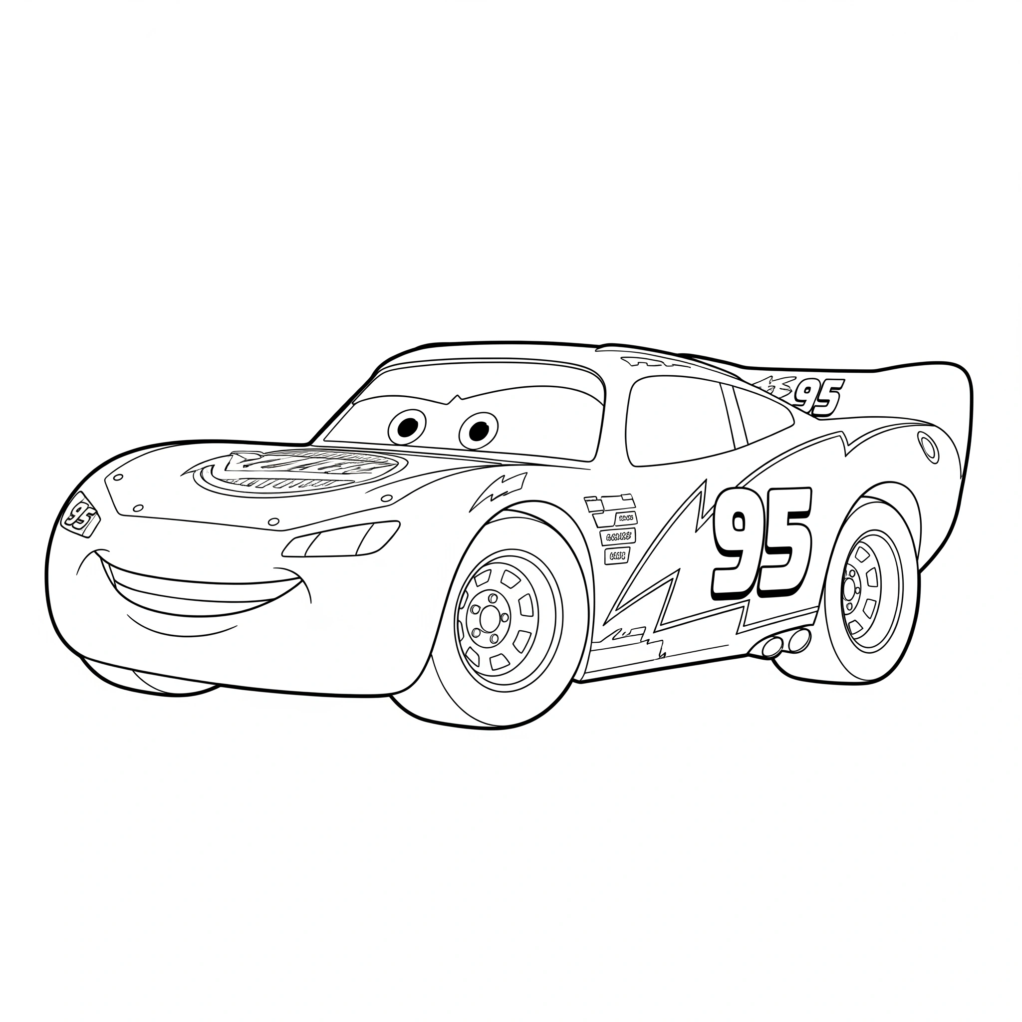Rayo McQueen 2 niños Rayo Mcqueen páginas para colorear