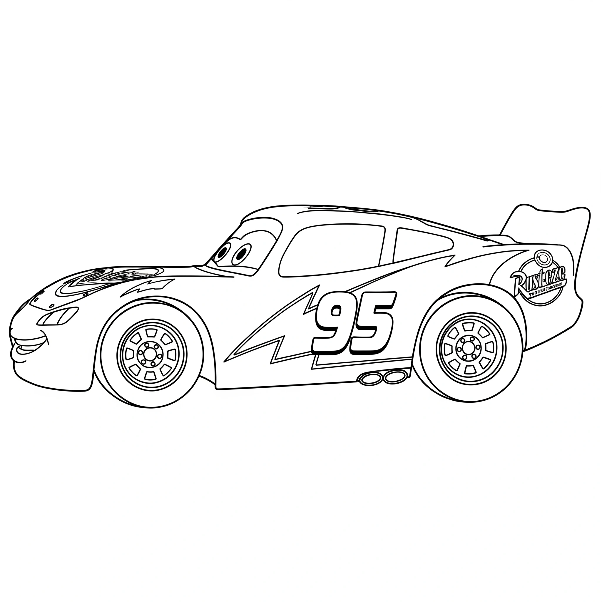 Rayo McQueen 15 divertidas páginas para colorear Rayo Mcqueen