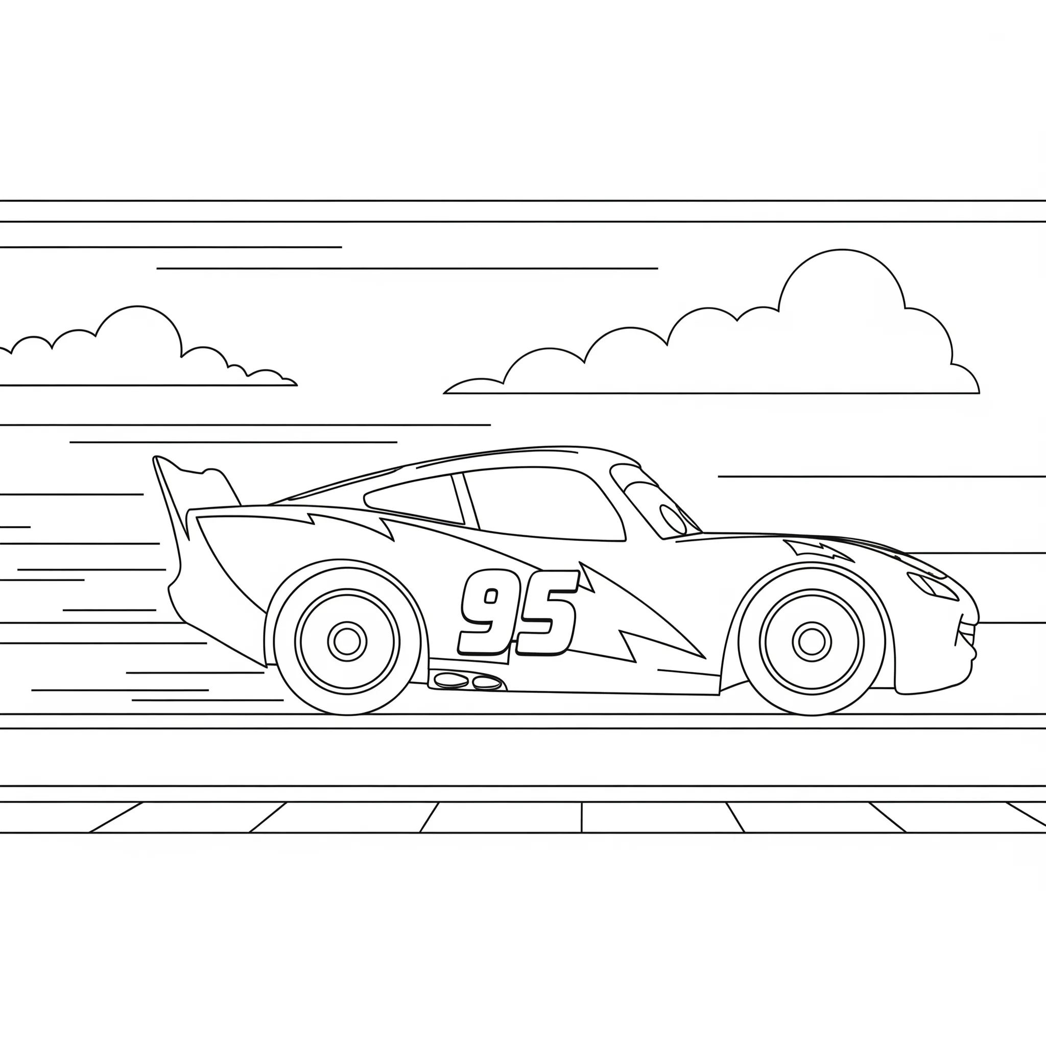 Rayo McQueen 6 Rayo Mcqueen páginas para colorear gratis