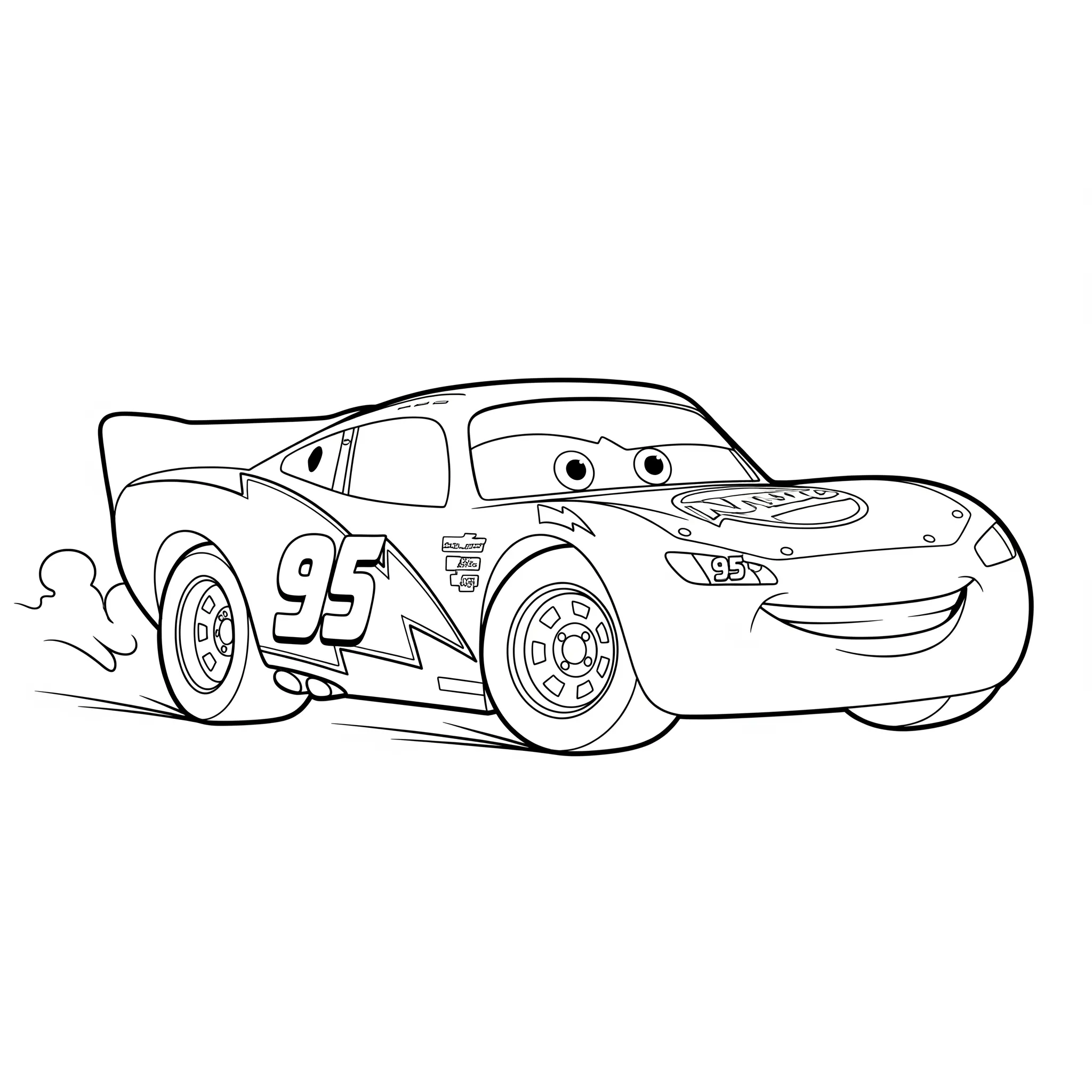 Rayo McQueen 8 Rayo Mcqueen páginas para colorear gratis 1