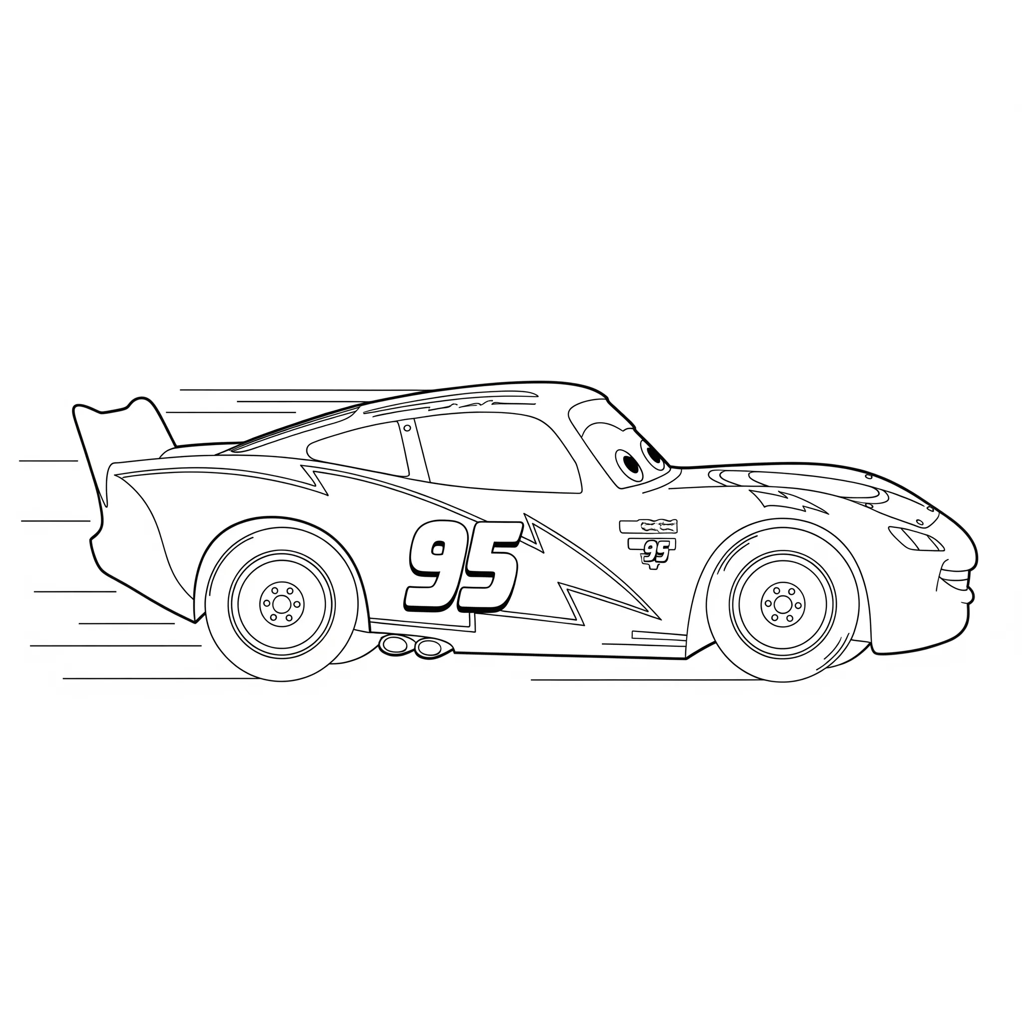 Rayo McQueen 11 lindas páginas para colorear Rayo Mcqueen 1