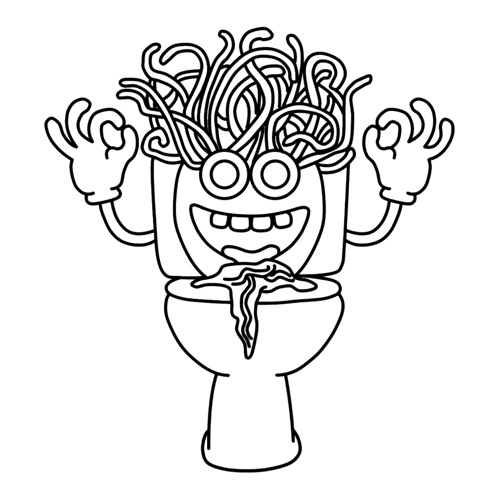 Spaghetti Tualetti 3 Spaghetti Tualetti dibujos para colorear grinch