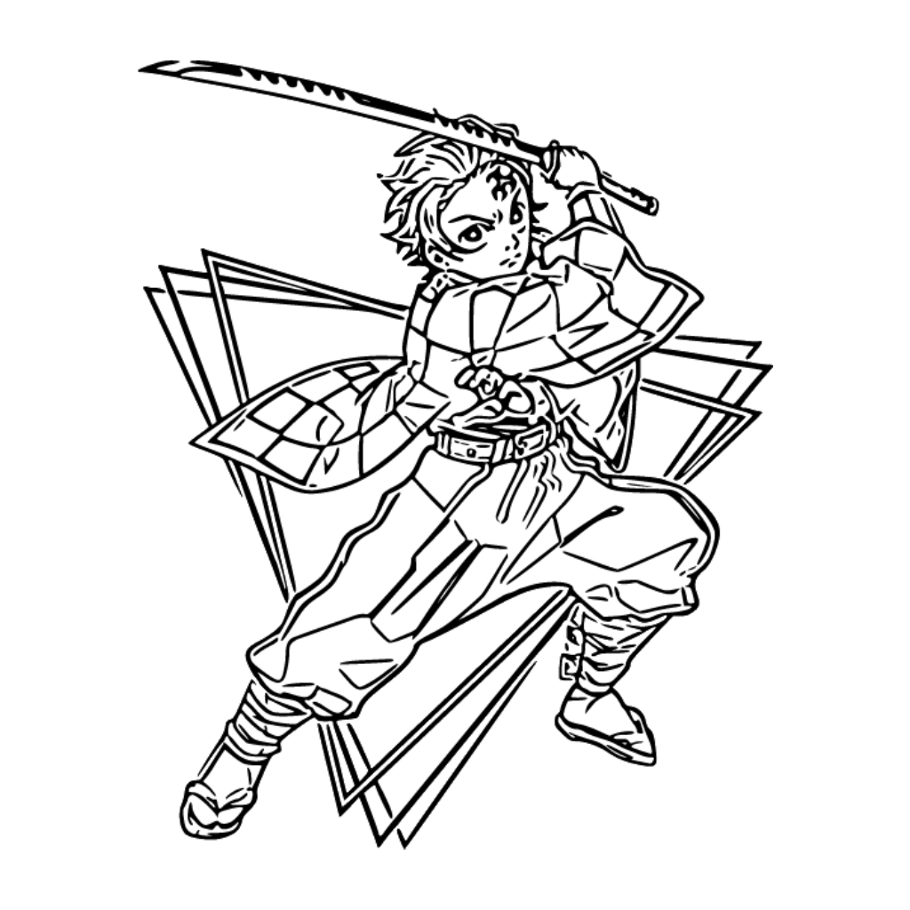 Tanjiro 17 Tanjiro dibujos para colorear grinch