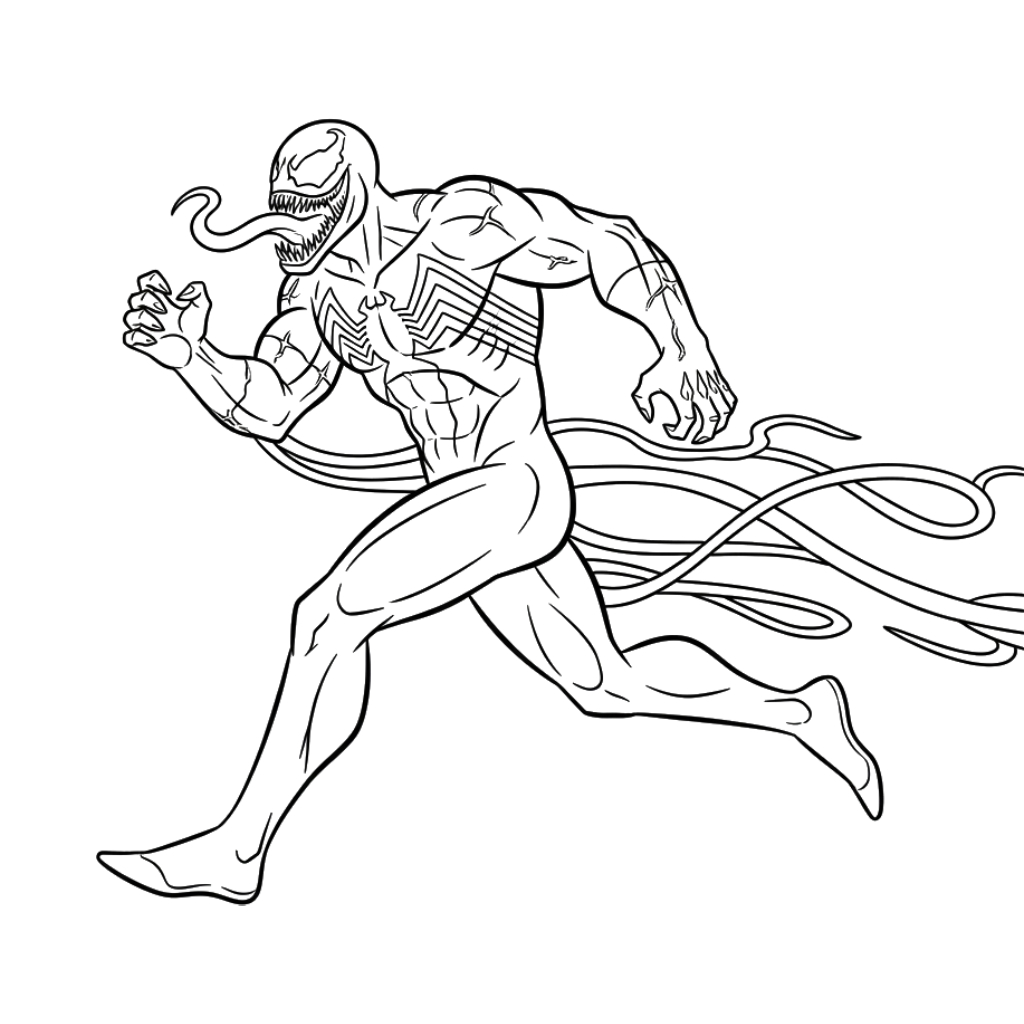 Venom 19 páginas para colorear Venom imprimibles gratis