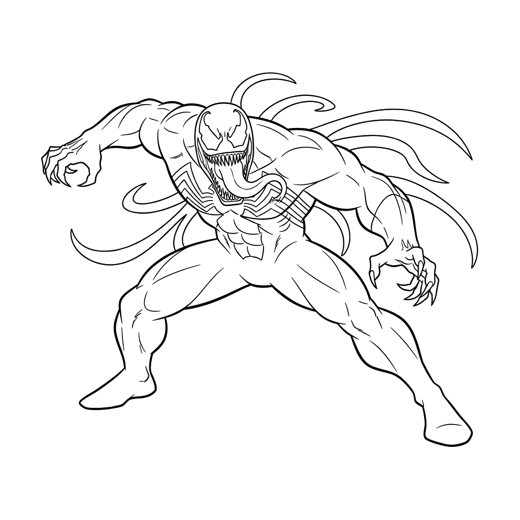 Venom 21 Venom páginas para colorear para adultos pdf