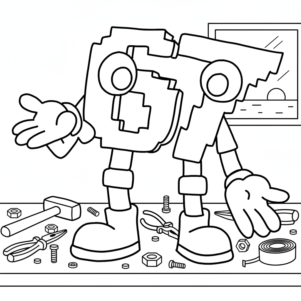 67 Brainrot 9 67 Brainrot páginas para colorear gratis