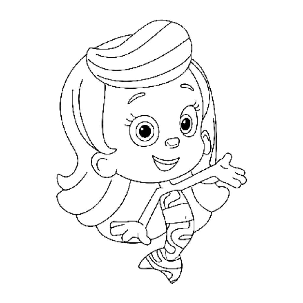 Bubble Guppies 5 páginas para colorear de preescolar Bubble Guppies