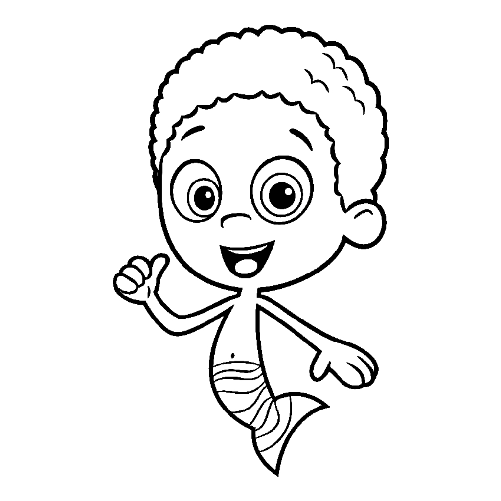 Bubble Guppies 11 colorear páginas de Bubble Guppies