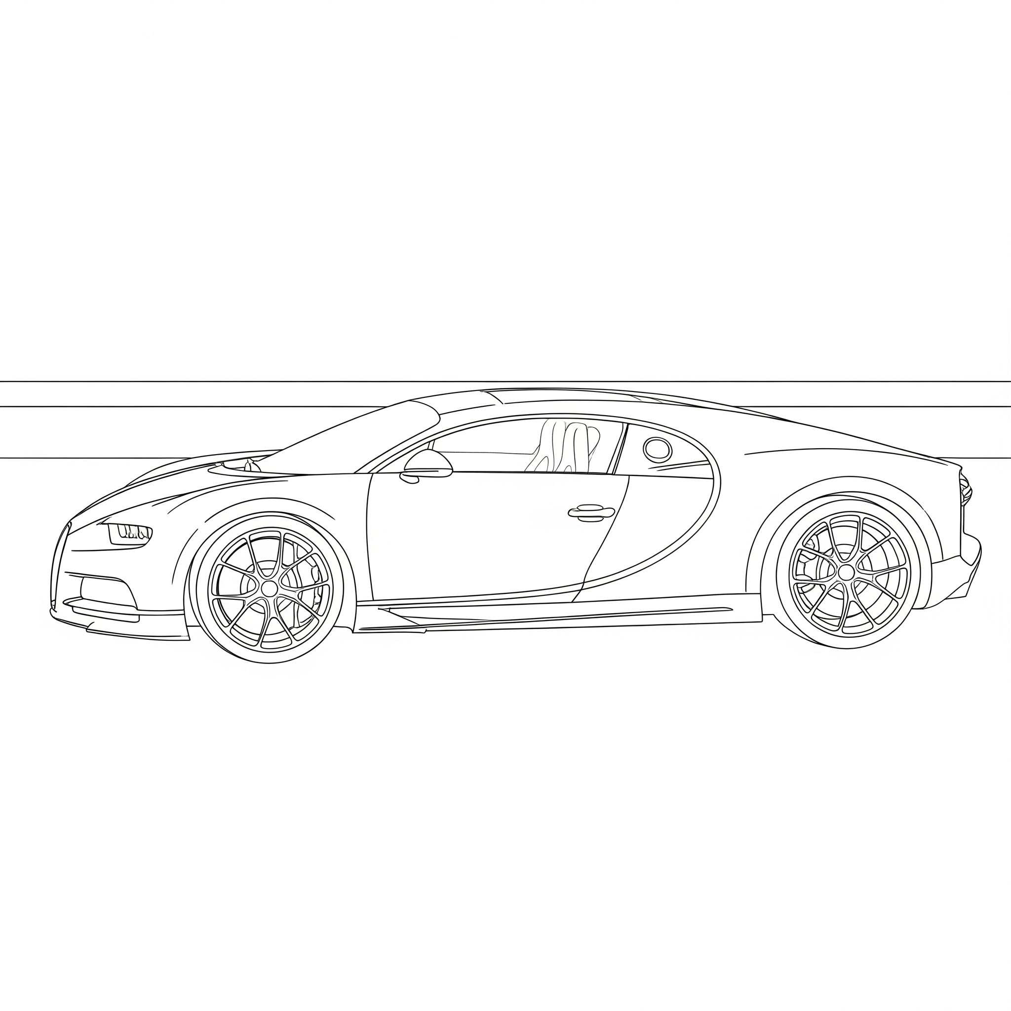 Bugatti 21 páginas para colorear kawaii lindas Bugatti