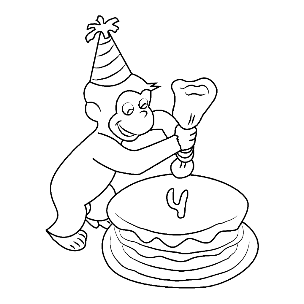 Curious George 13 páginas para colorear para Curious George