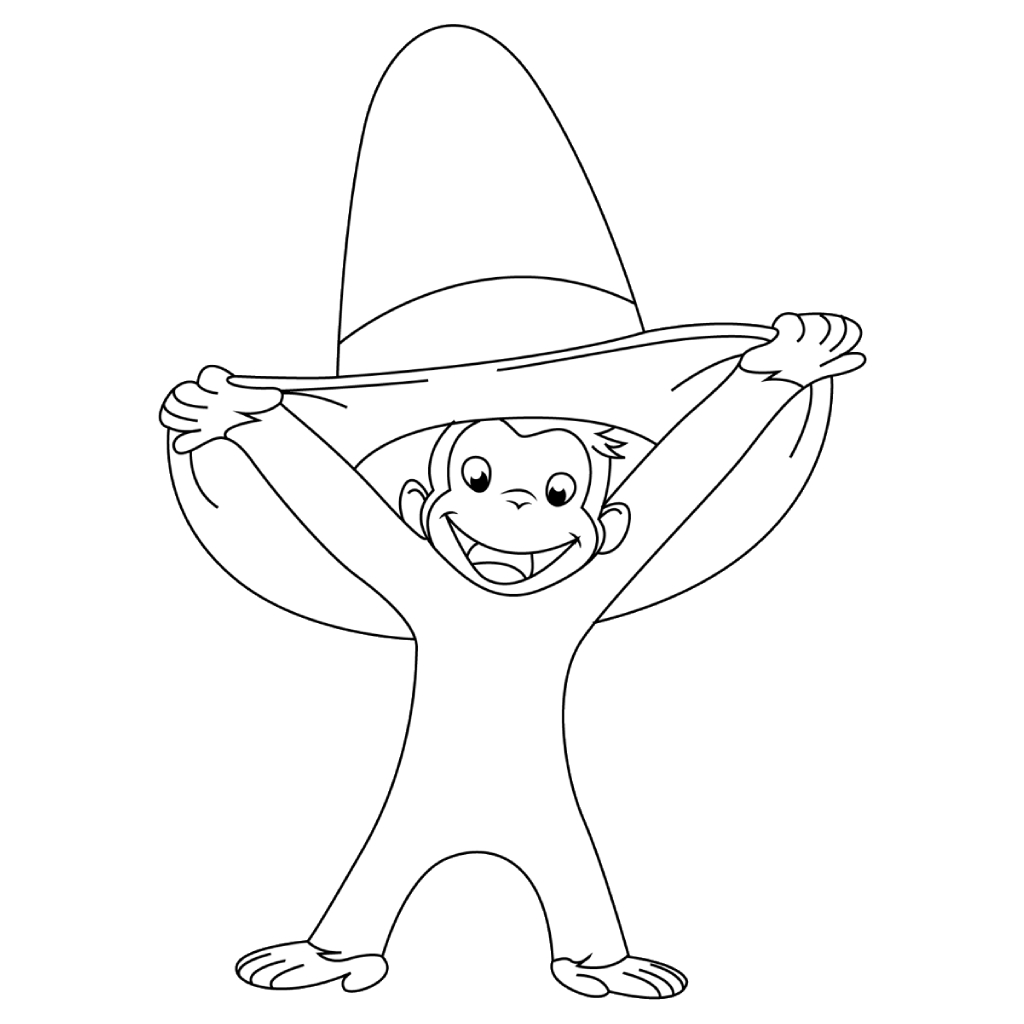 Curious George 20 páginas para colorear Curious George imprimibles 2
