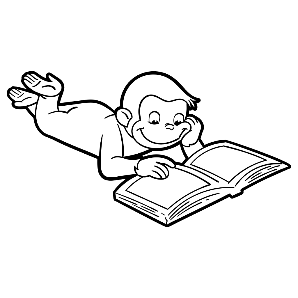 Curious George 7 Curious George páginas para colorear de adornos