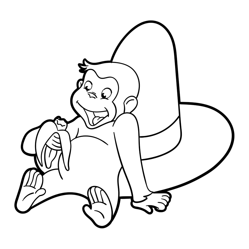 Curious George 8 Curious George páginas para colorear