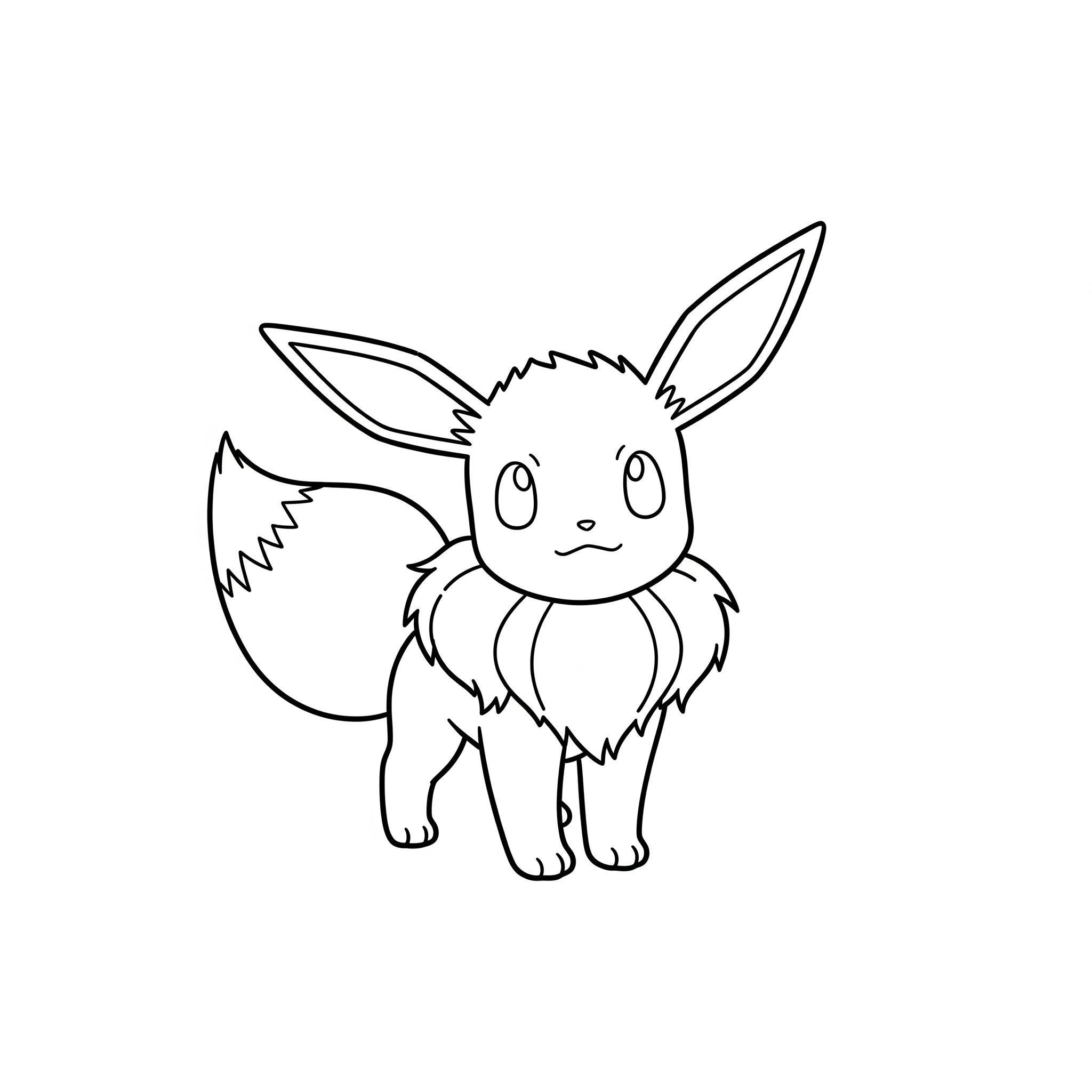 Eevee 4 Eevee páginas para colorear para adultos