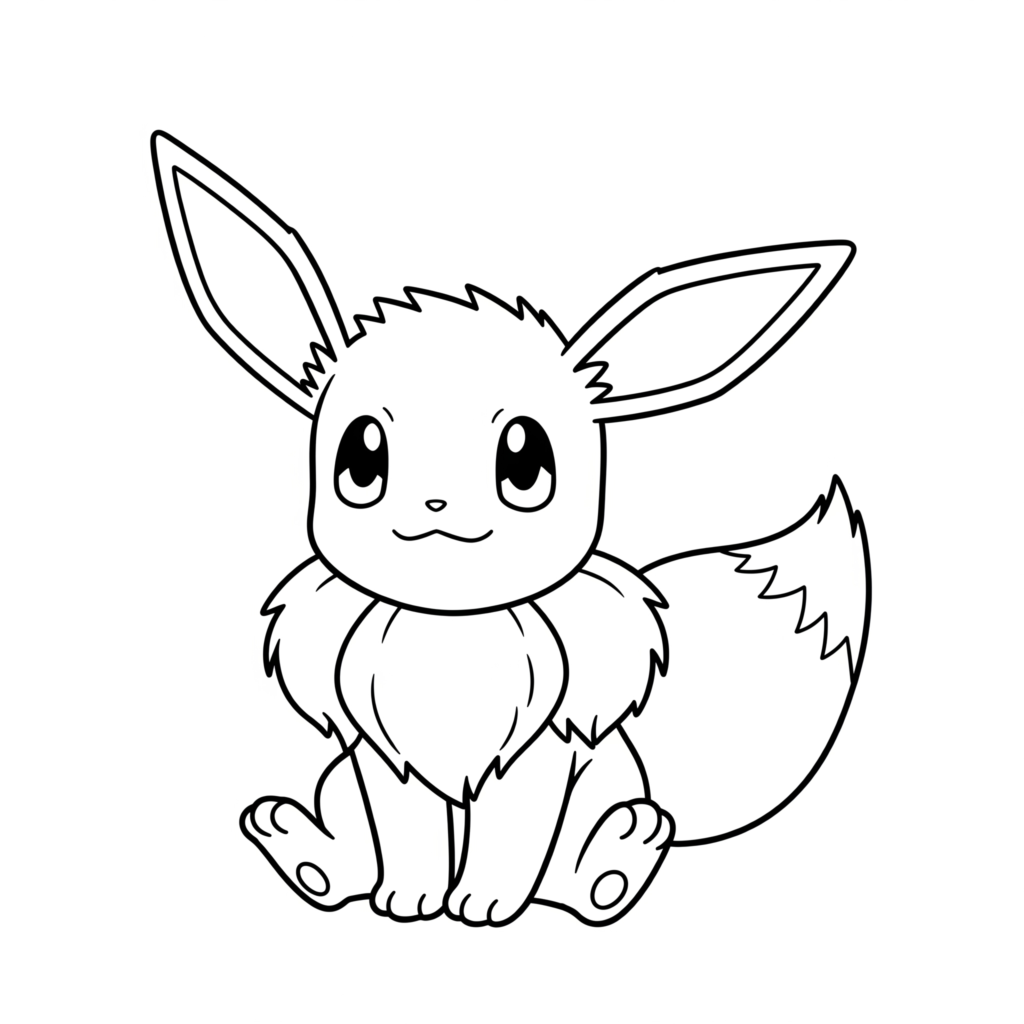 Eevee 8 Eevee páginas para colorear para imprimir