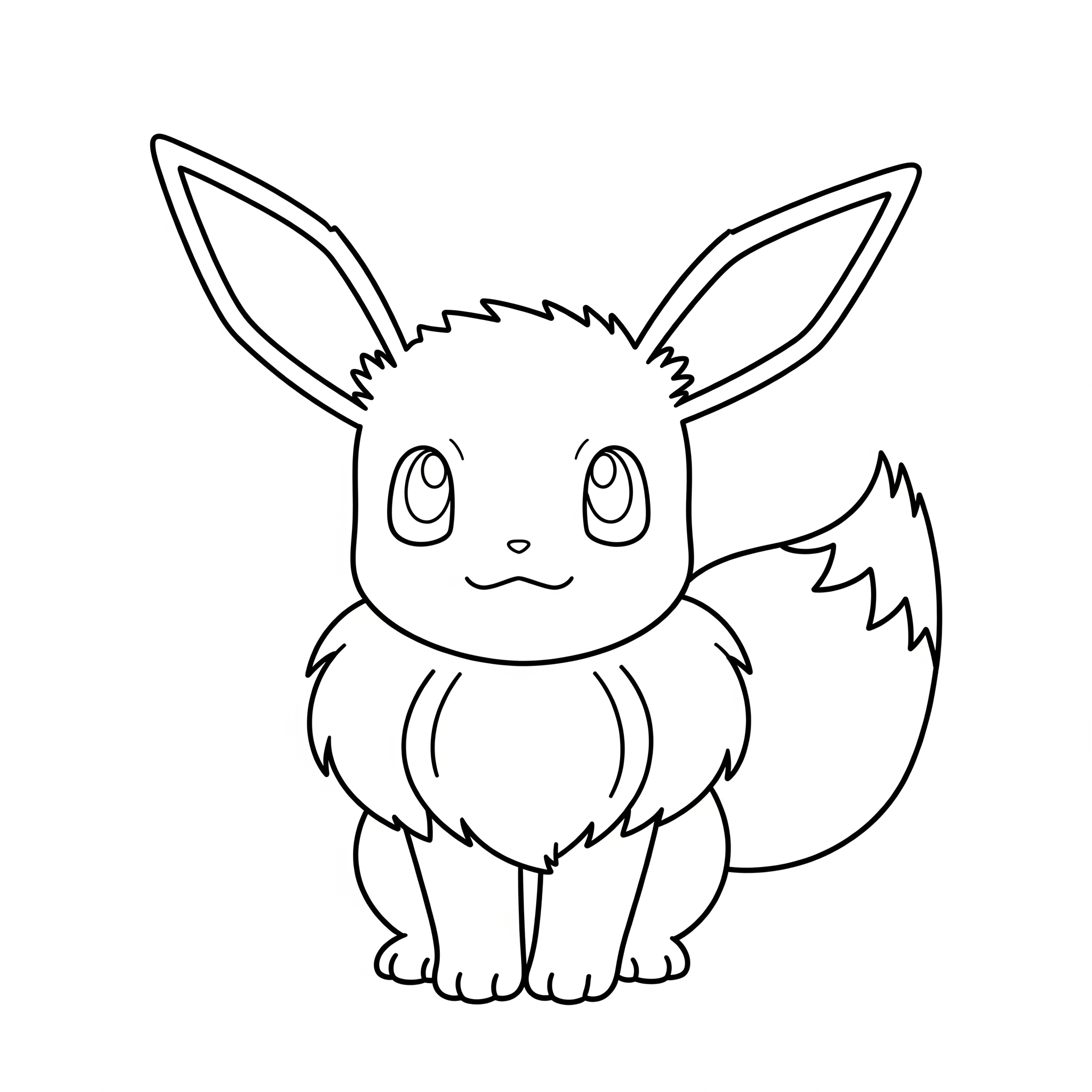Eevee 10 páginas para colorear imprimibles Eevee 1