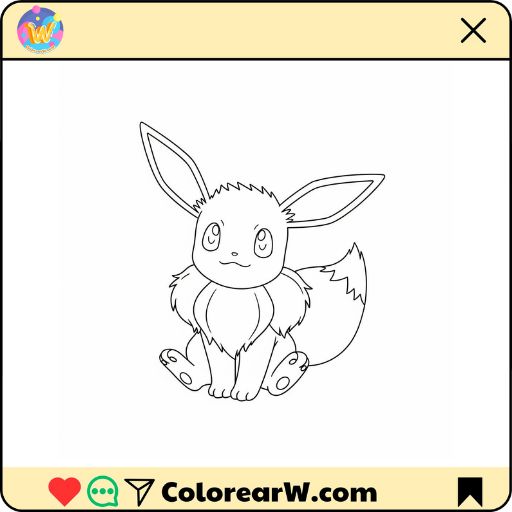Eevee 1 Eevee para colorear thumbnail