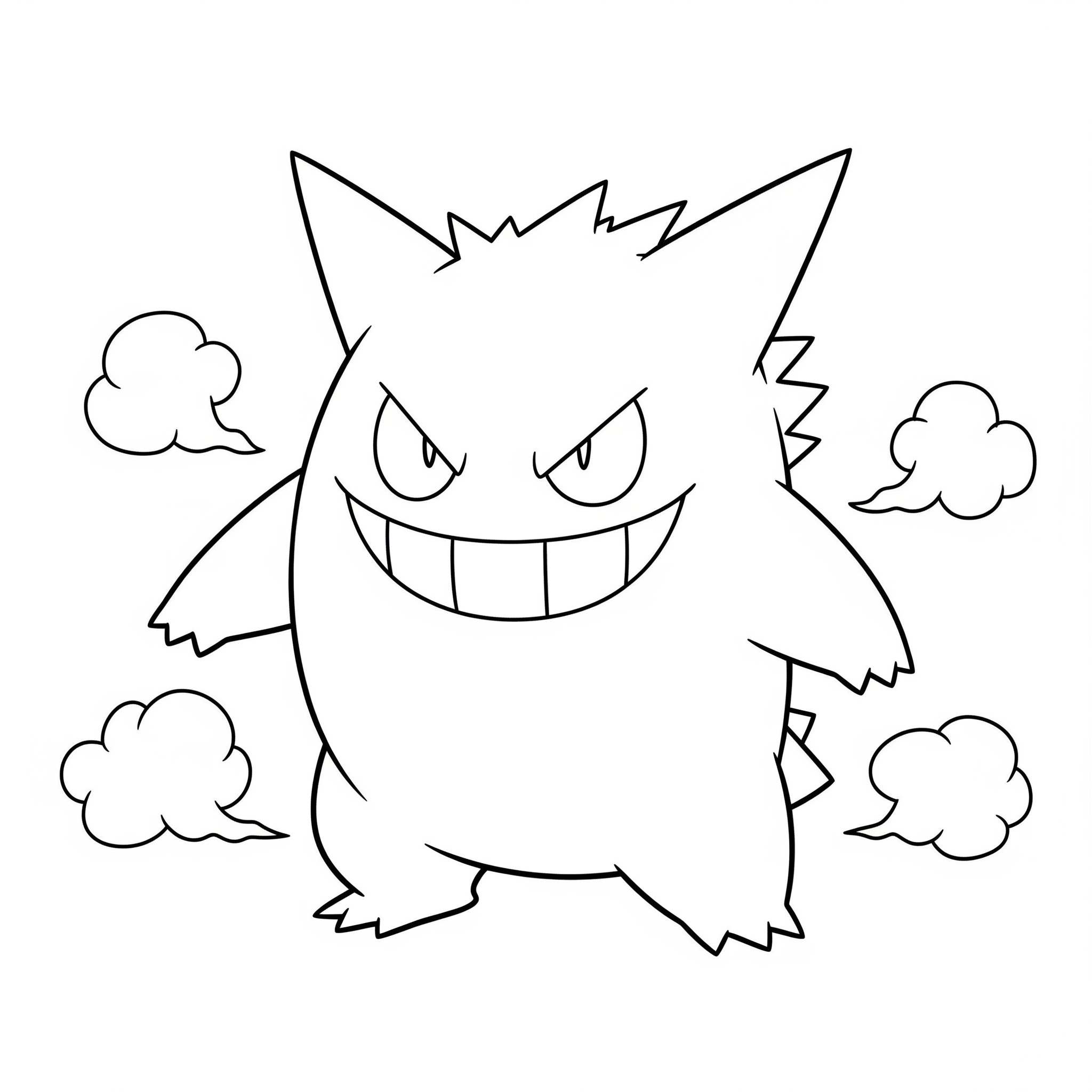 Gengar 2 Gengar páginas para colorear