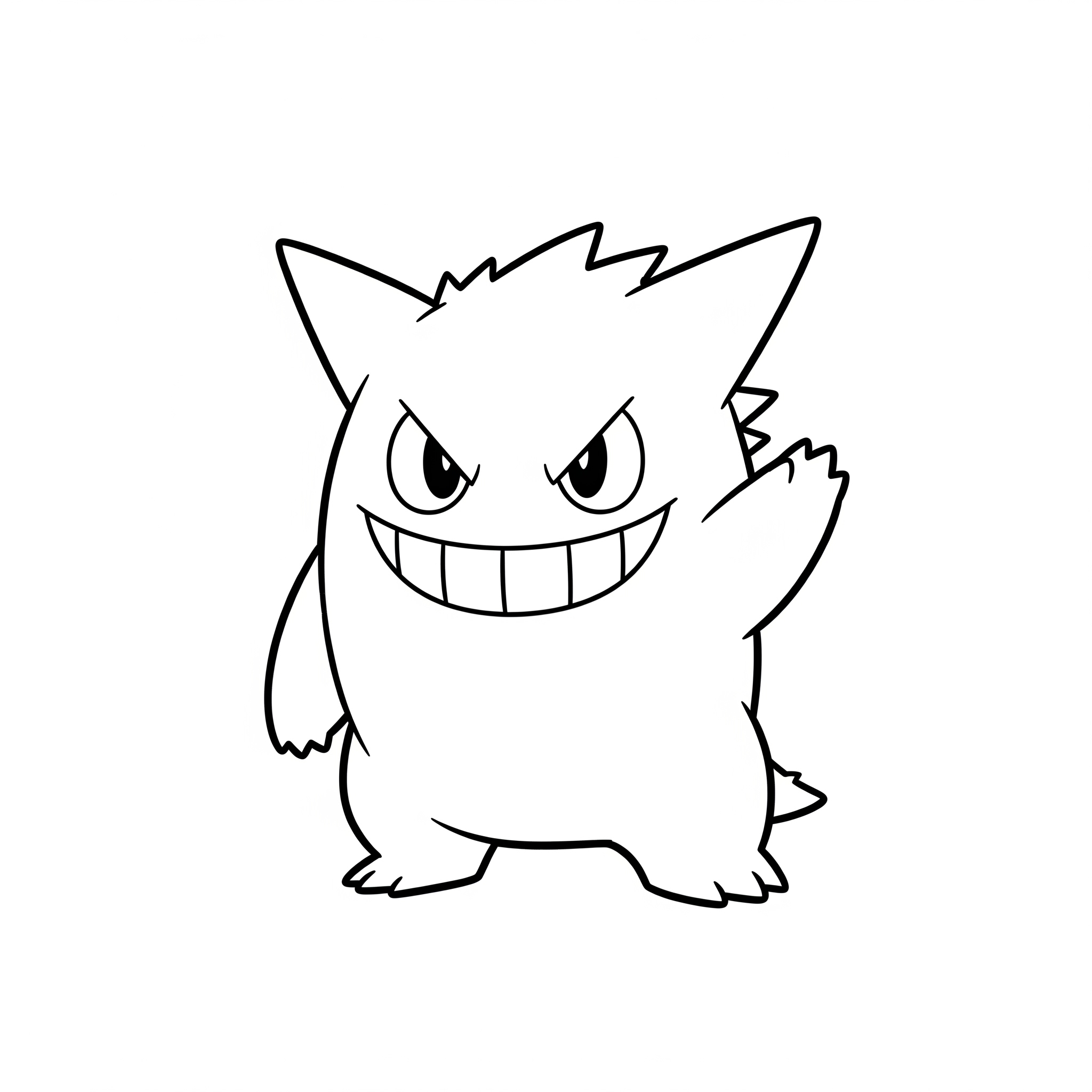 Gengar 12 Gengar páginas para colorear imprimibles