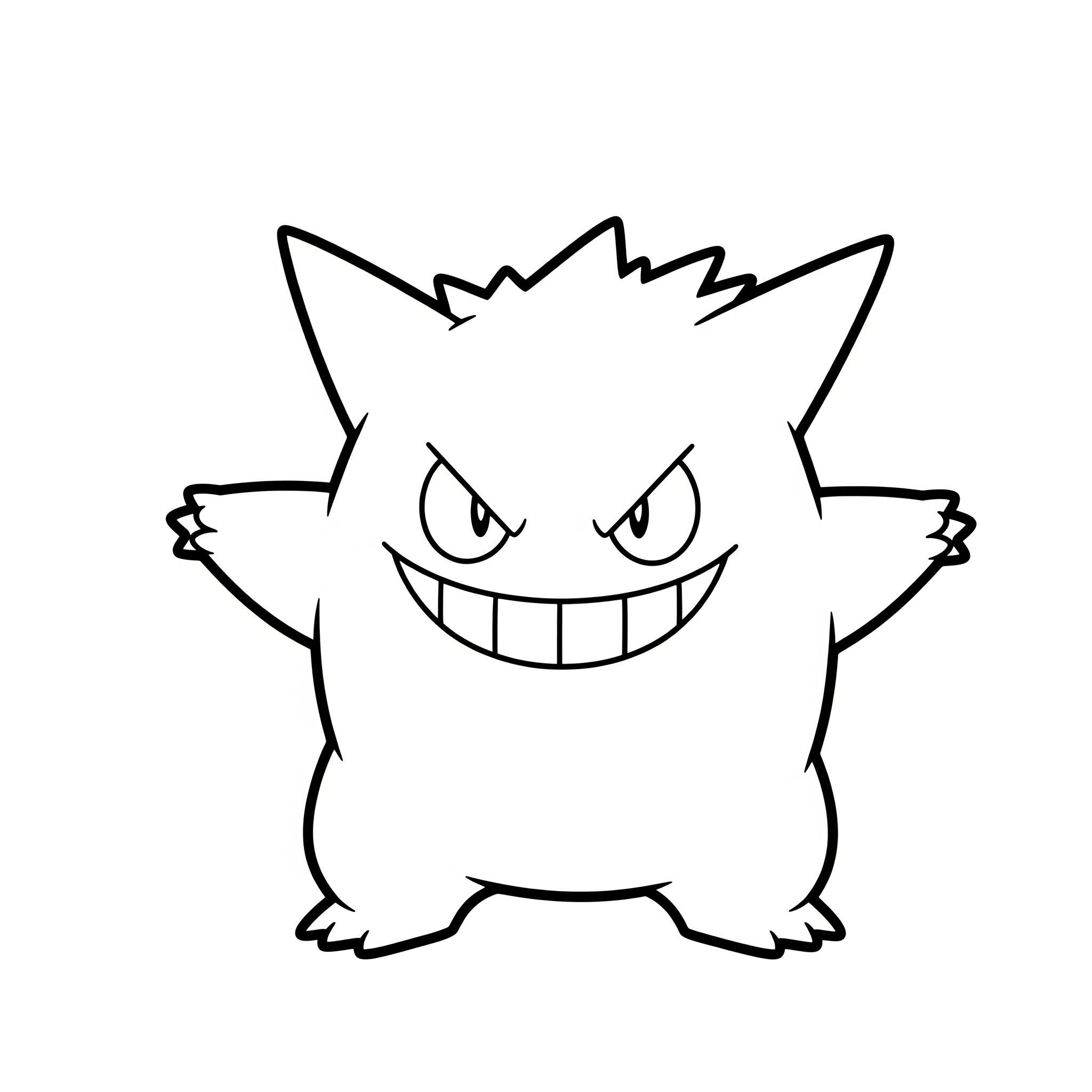 Gengar 13 Gengar páginas para colorear pdf