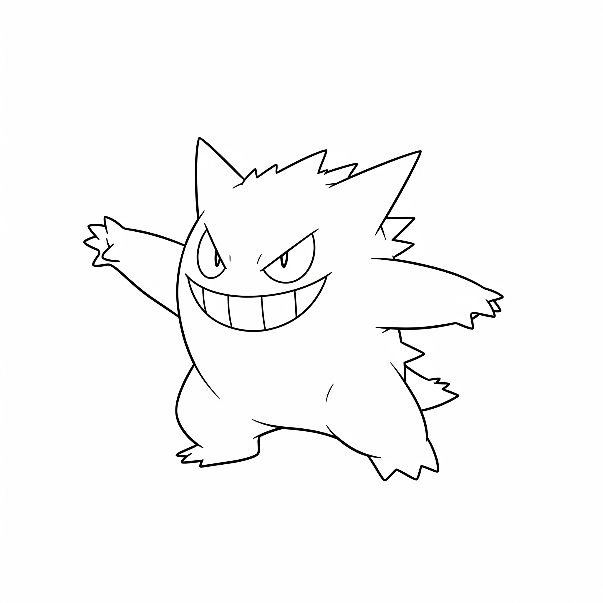 Gengar 7 Gengar adornos para colorear