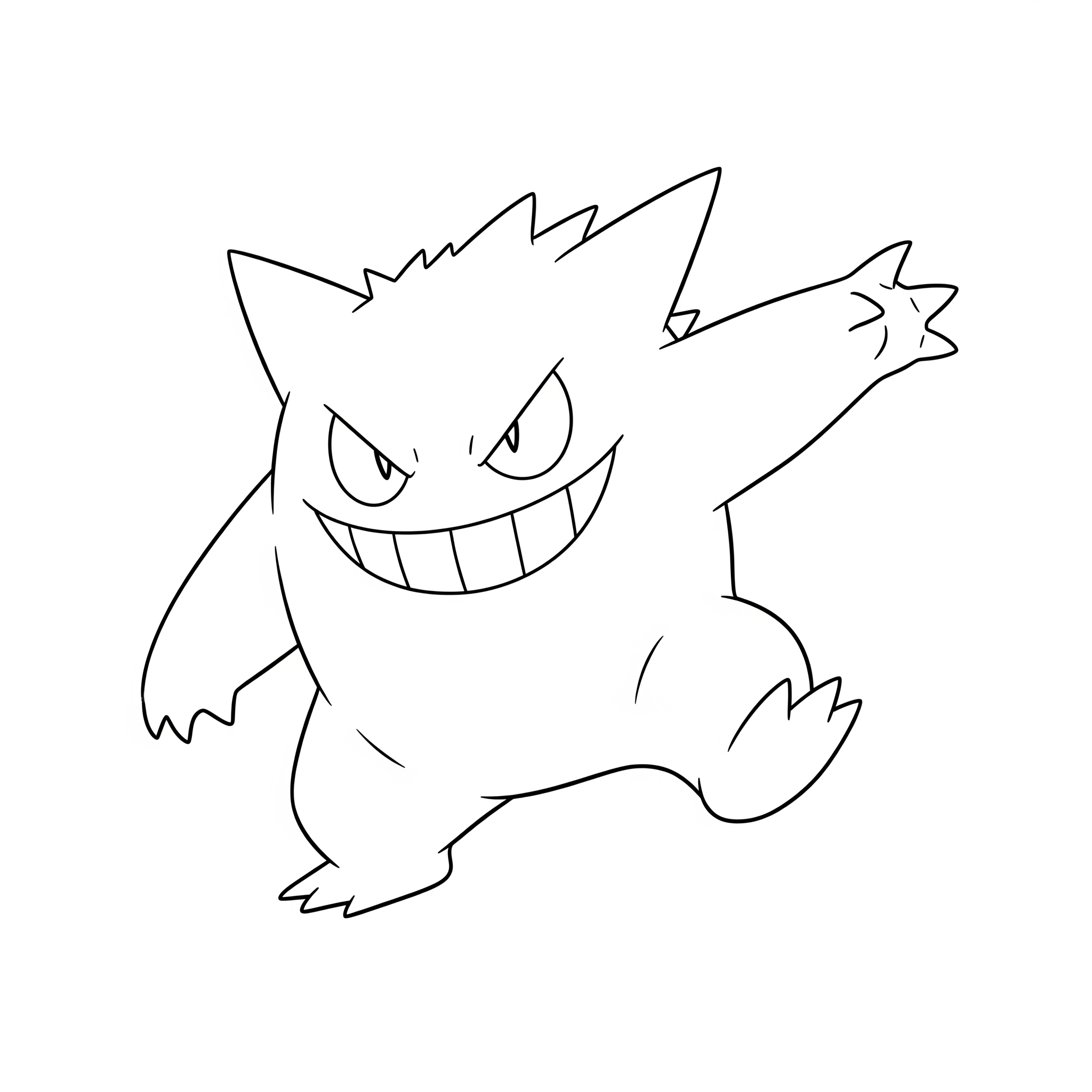 Gengar 9 dibujos para colorear grinch Gengar