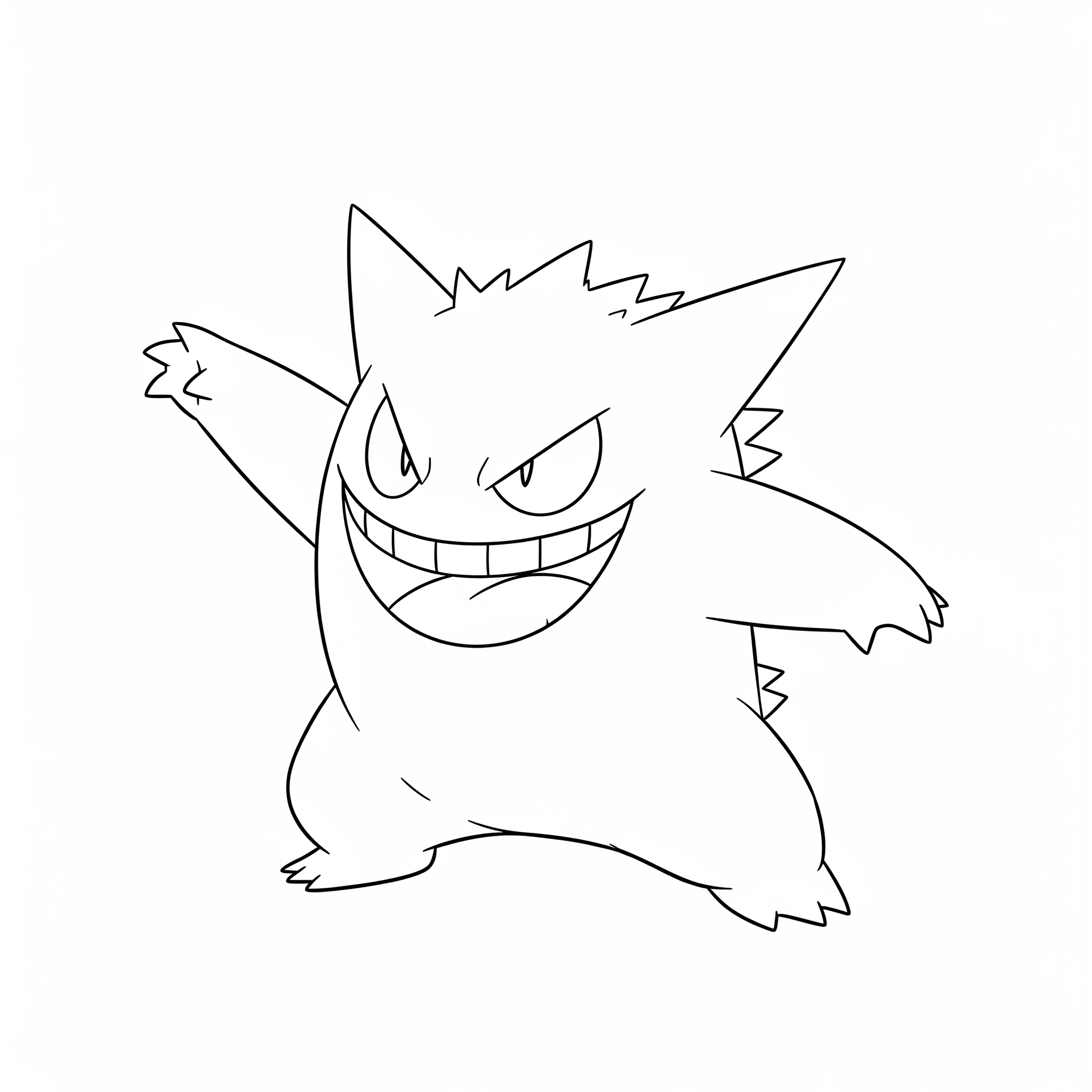 Gengar 10 Gengar páginas para colorear para adultos pdf