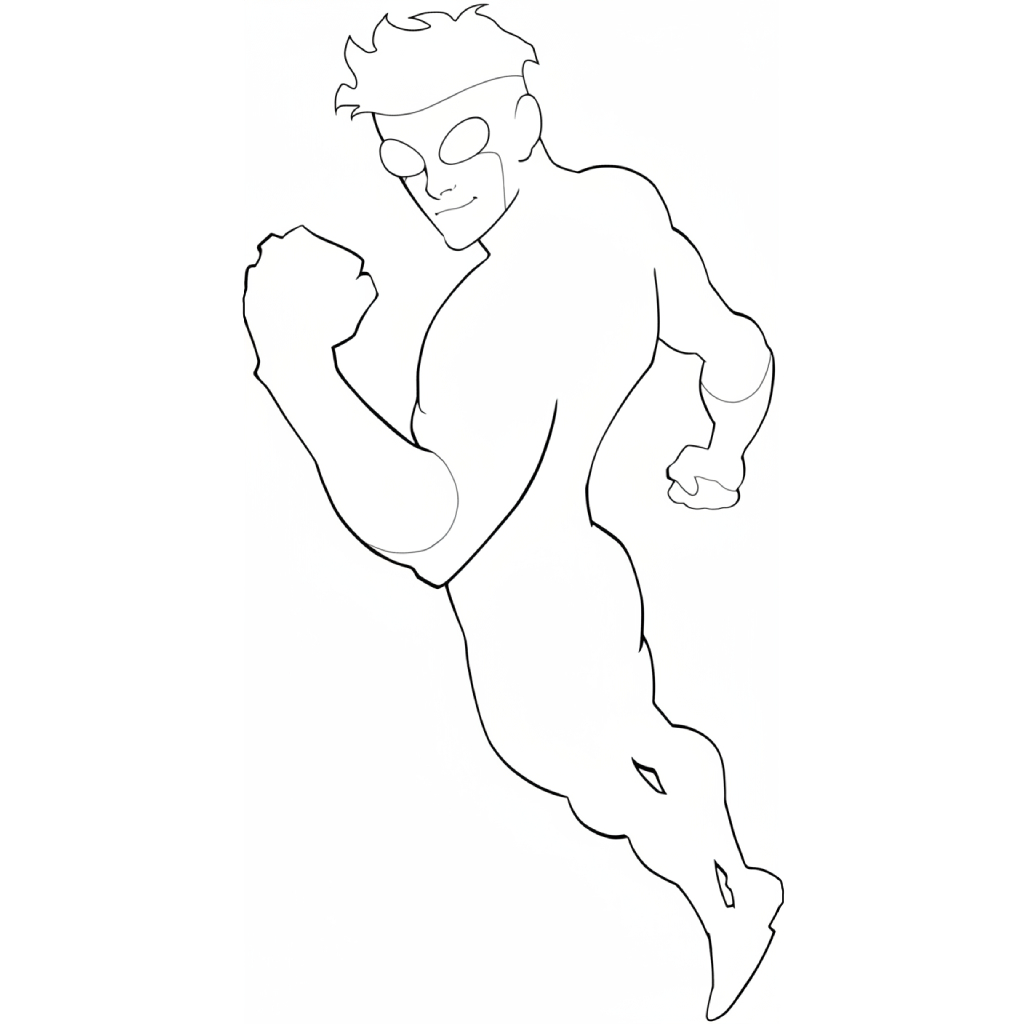 Invincible 11 páginas para colorear de preescolar Invincible