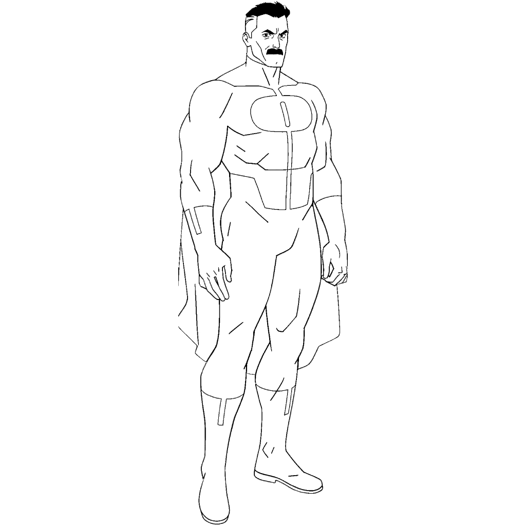 Invincible 2 colorear páginas de Invincible
