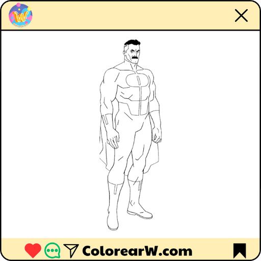 Invincible para colorear thumbnail