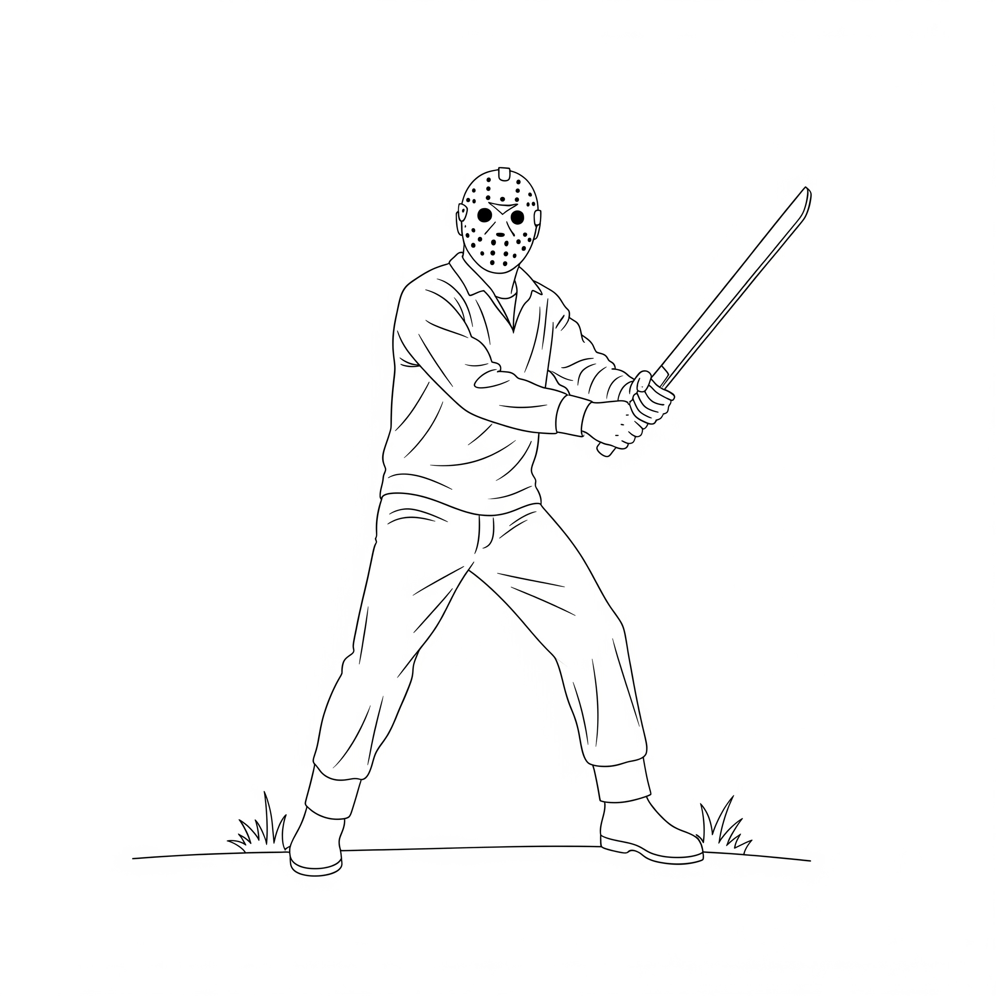 Jason Voorhees 5 Jason Voorhees páginas para colorear pdf