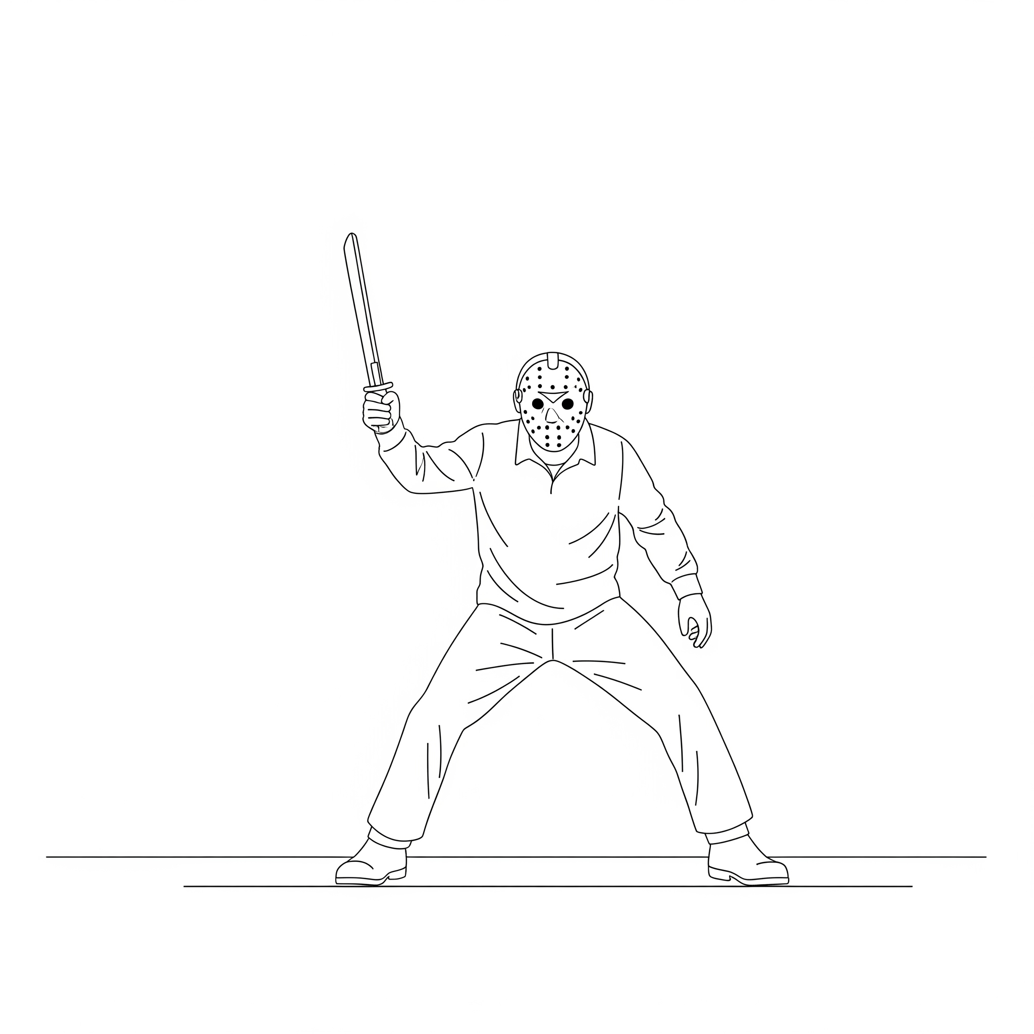 Jason Voorhees 6 páginas para colorear para imprimir gratis Jason Voorhees