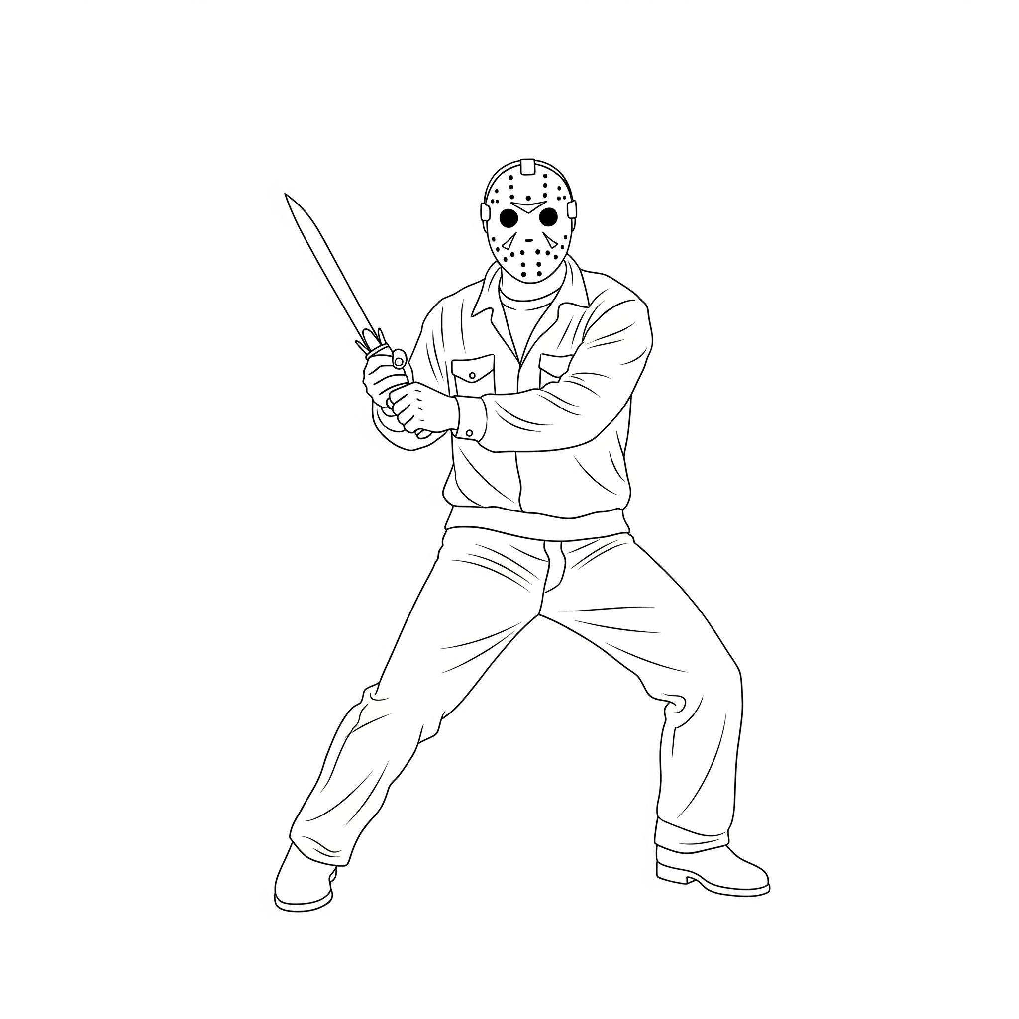Jason Voorhees 9 Jason Voorhees páginas para colorear para niños